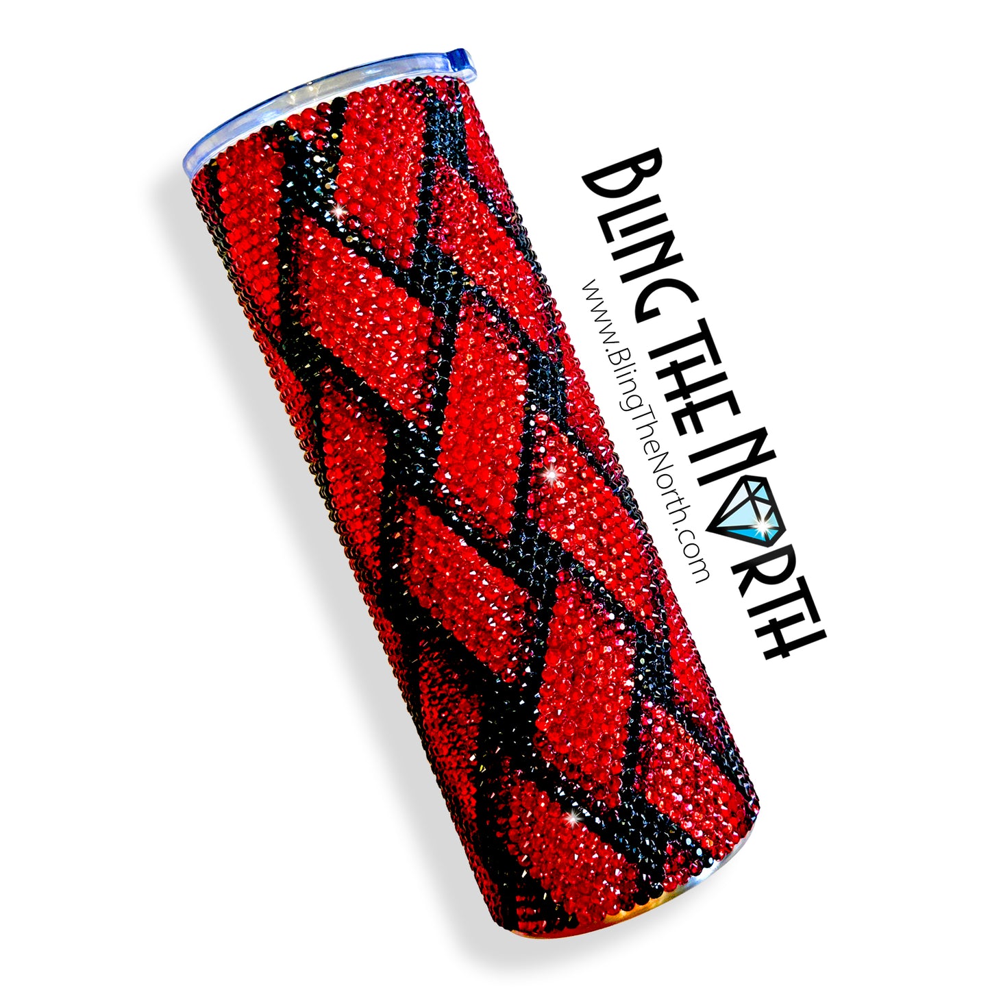 3D BASKETWEAVE Rhinestone Pattern Template | SS16 4mm - 20oz Skinny Straight Tumbler Design | PNG for Sublimation or Vinyl