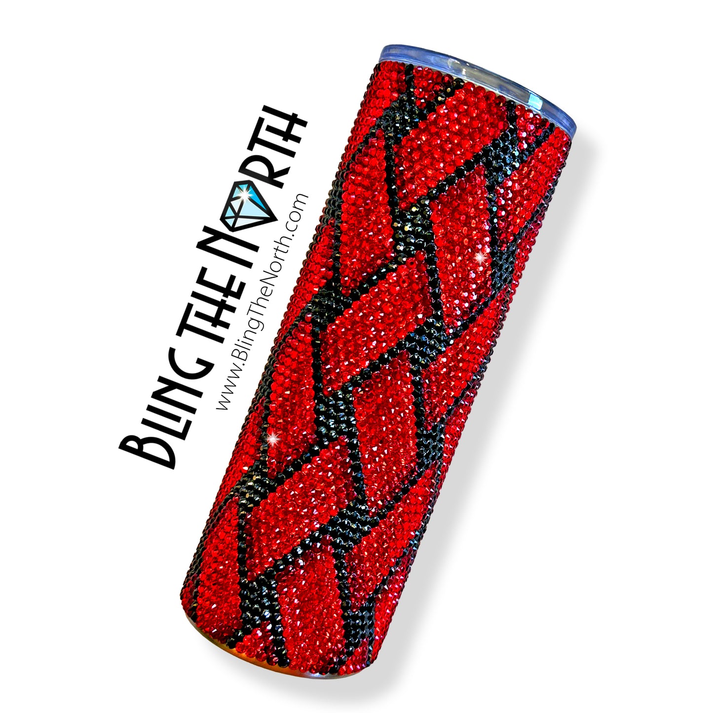 3D BASKETWEAVE Rhinestone Pattern Template | SS16 4mm - 20oz Skinny Straight Tumbler Design | PNG for Sublimation or Vinyl