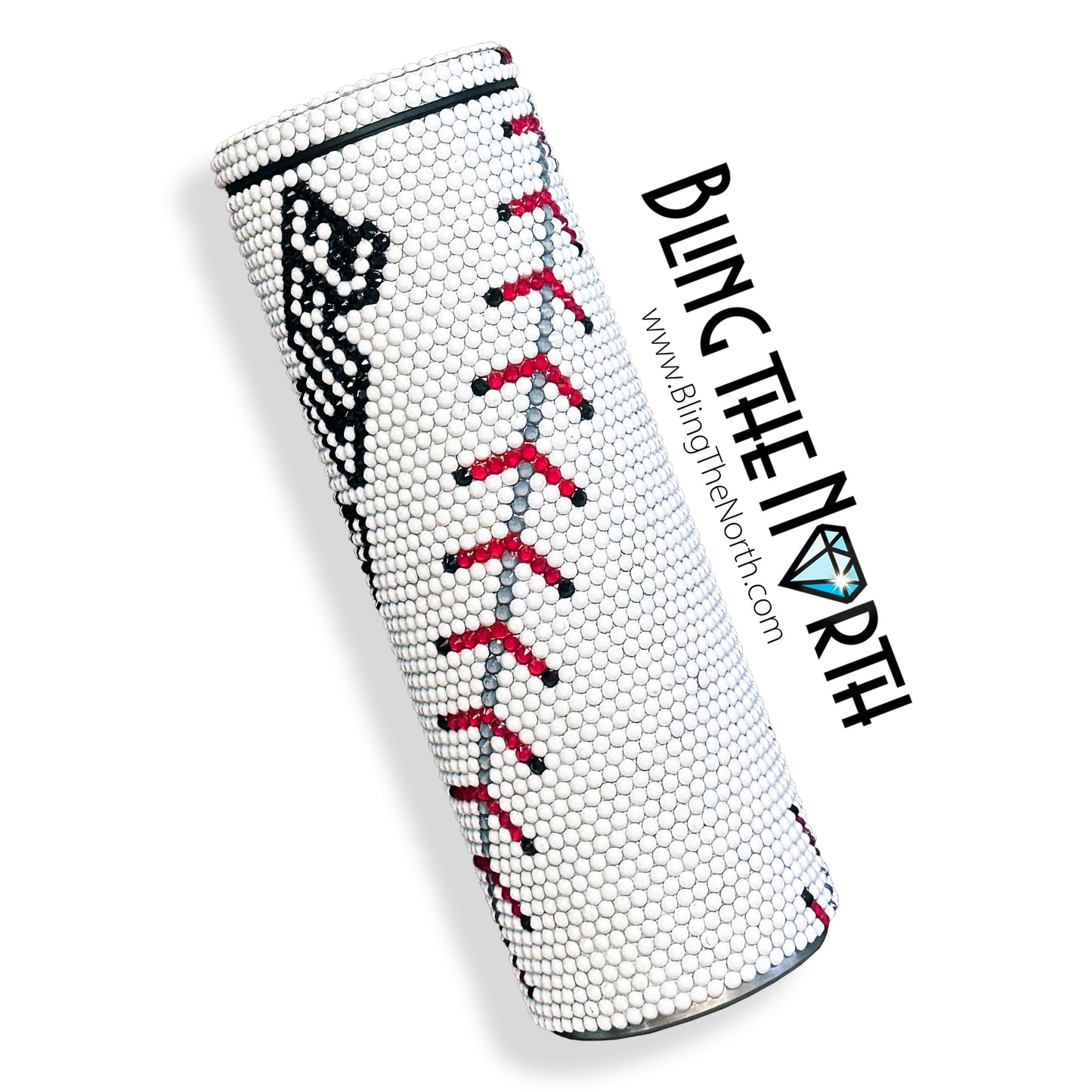 BASEBALL LIFE Custom NAME Rhinestone Pattern Template | SS20 5mm - 20oz Straight Skinny Tumbler Design | PNG for Sublimation or Vinyl