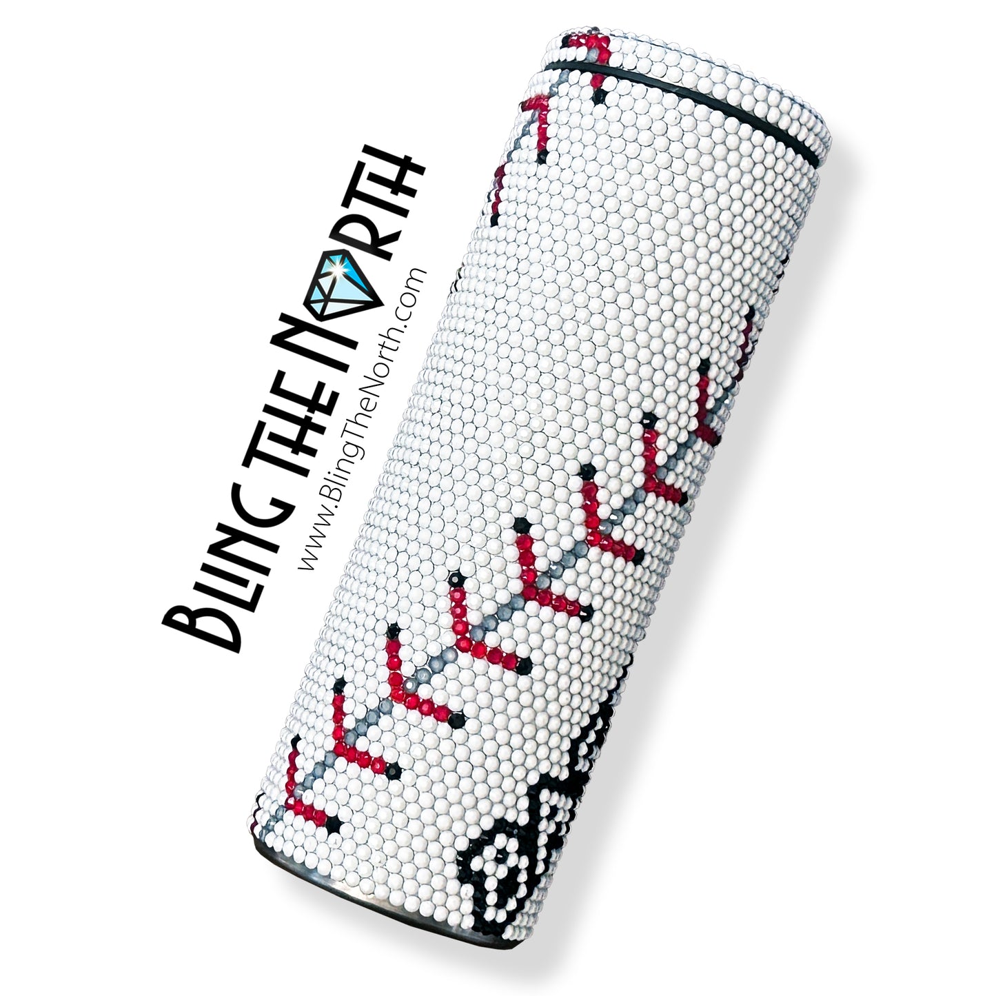 BASEBALL LIFE Custom NAME Rhinestone Pattern Template | SS20 5mm - 20oz Straight Skinny Tumbler Design | PNG for Sublimation or Vinyl