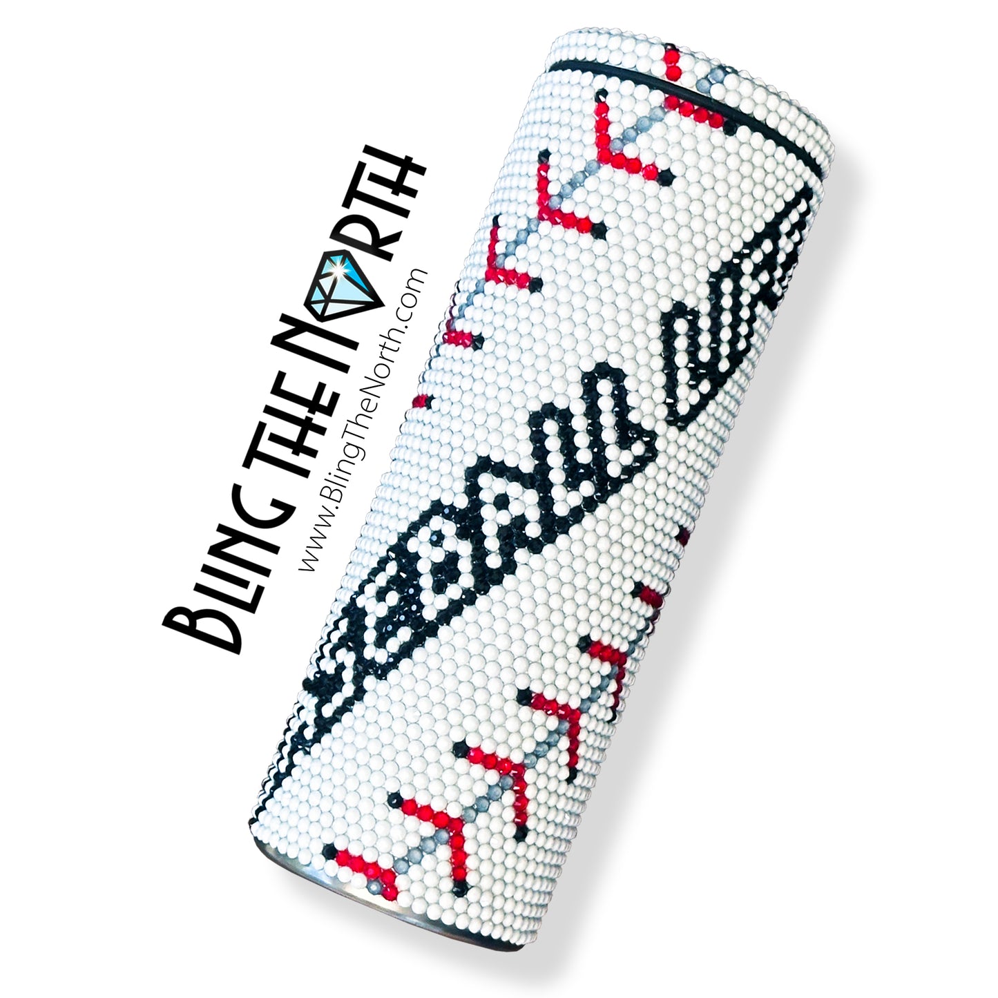 BASEBALL LIFE Custom NAME Rhinestone Pattern Template | SS20 5mm - 20oz Straight Skinny Tumbler Design | PNG for Sublimation or Vinyl
