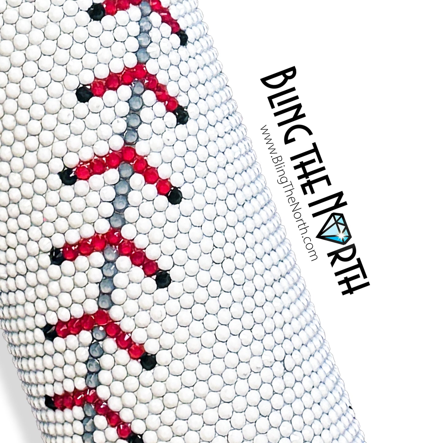 BASEBALL LIFE Custom NAME Rhinestone Pattern Template | SS20 5mm - 20oz Straight Skinny Tumbler Design | PNG for Sublimation or Vinyl