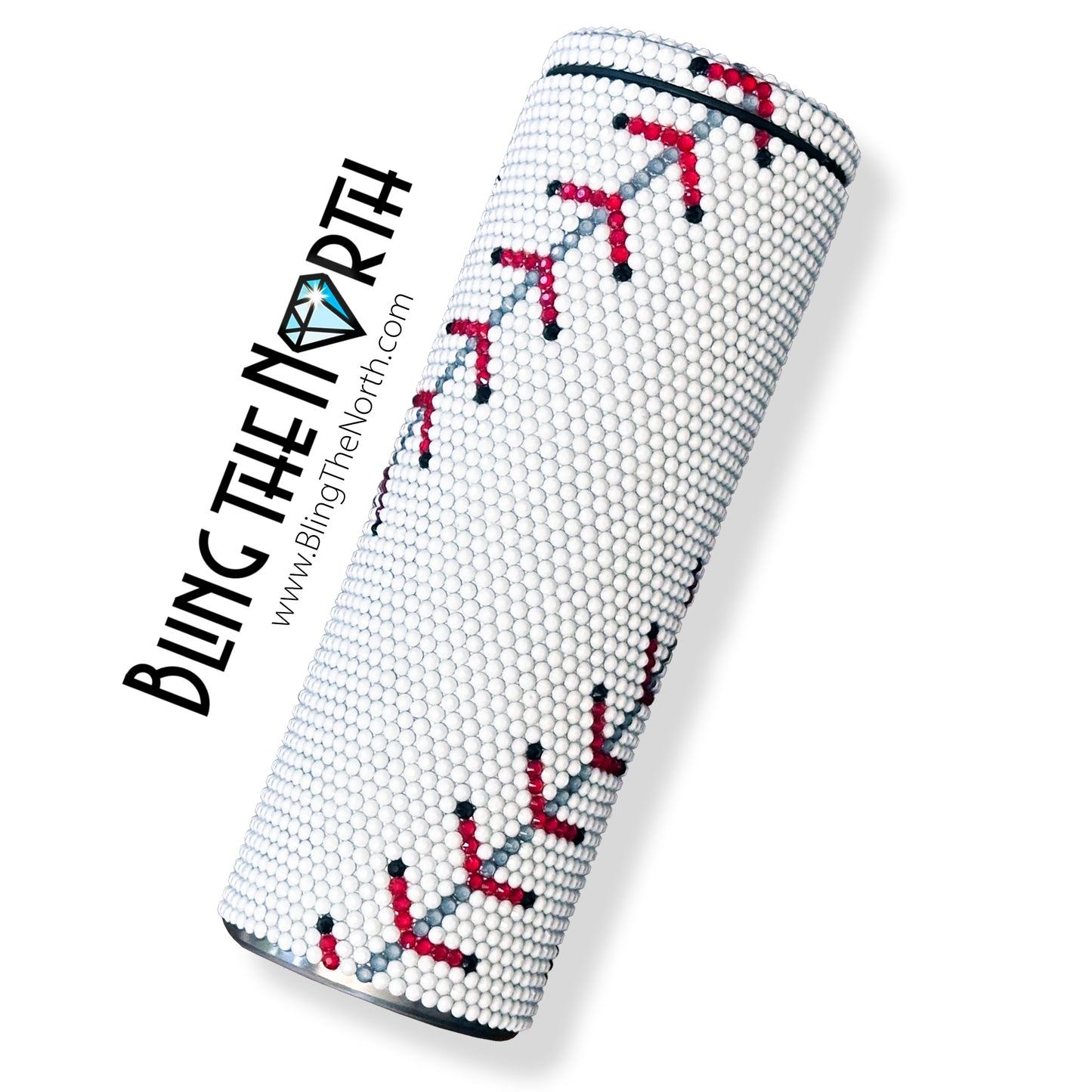 BASEBALL LIFE Custom NAME Rhinestone Pattern Template | SS20 5mm - 20oz Straight Skinny Tumbler Design | PNG for Sublimation or Vinyl