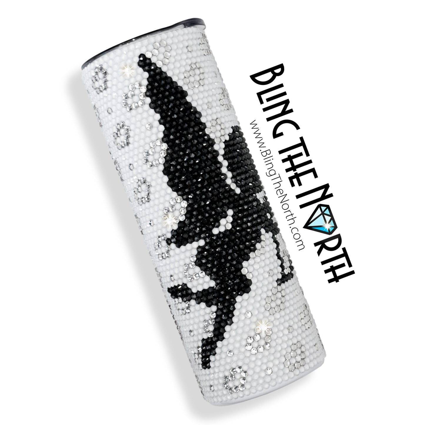 BE MINE Rhinestone Tumbler | 20oz Skinny Straight | Custom Bling Design | Glass Rhinestones | Straw Incl