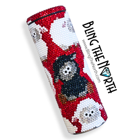 BLACK SHEEP - PRINCESS EDITION Rhinestone Tumbler | 20oz Slurp Straight | Bling the North | Custom Bling Design | Glass Rhinestones | Straw Included