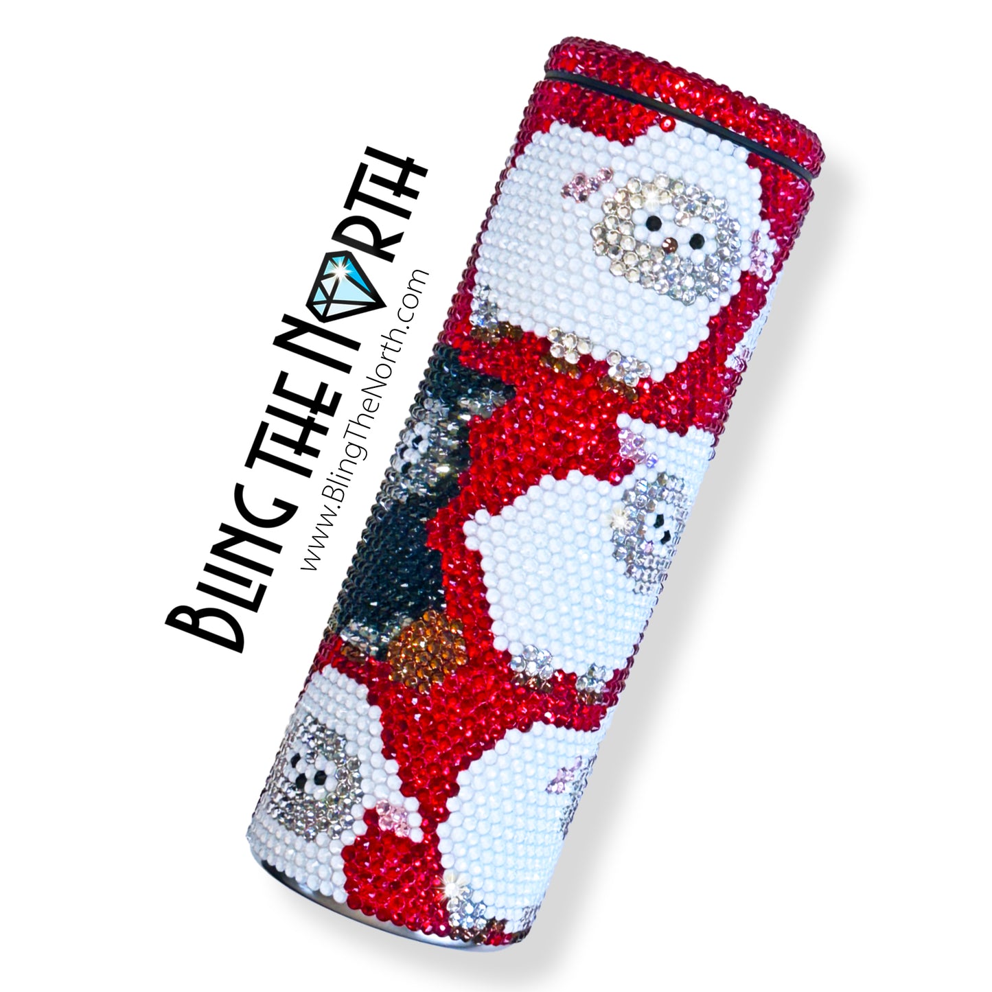 BLACK SHEEP - PRINCESS EDITION Rhinestone Tumbler | 20oz Slurp Straight | Bling the North | Custom Bling Design | Glass Rhinestones | Straw Included