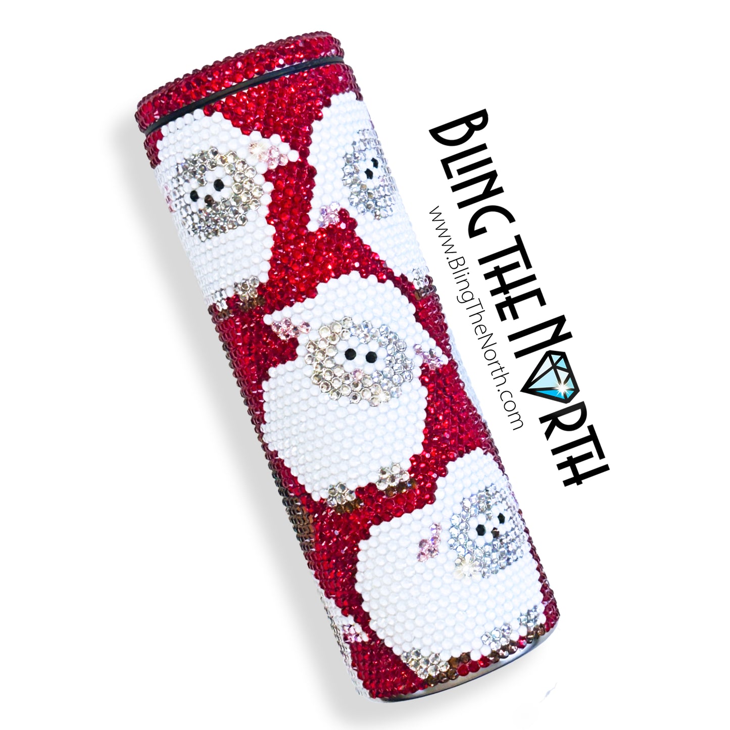 BLACK SHEEP - PRINCESS EDITION Rhinestone Tumbler | 20oz Slurp Straight | Bling the North | Custom Bling Design | Glass Rhinestones | Straw Included
