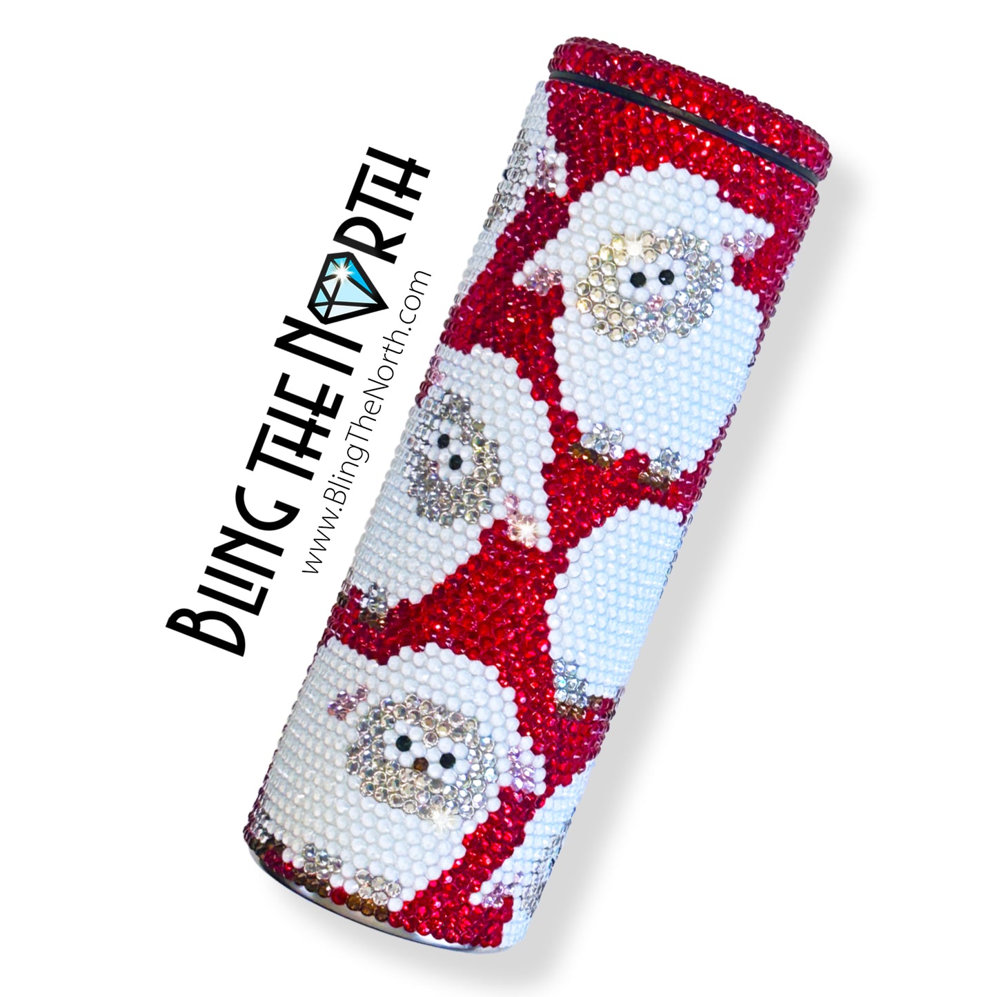 BLACK SHEEP - PRINCESS EDITION Rhinestone Tumbler | 20oz Slurp Straight | Bling the North | Custom Bling Design | Glass Rhinestones | Straw Included