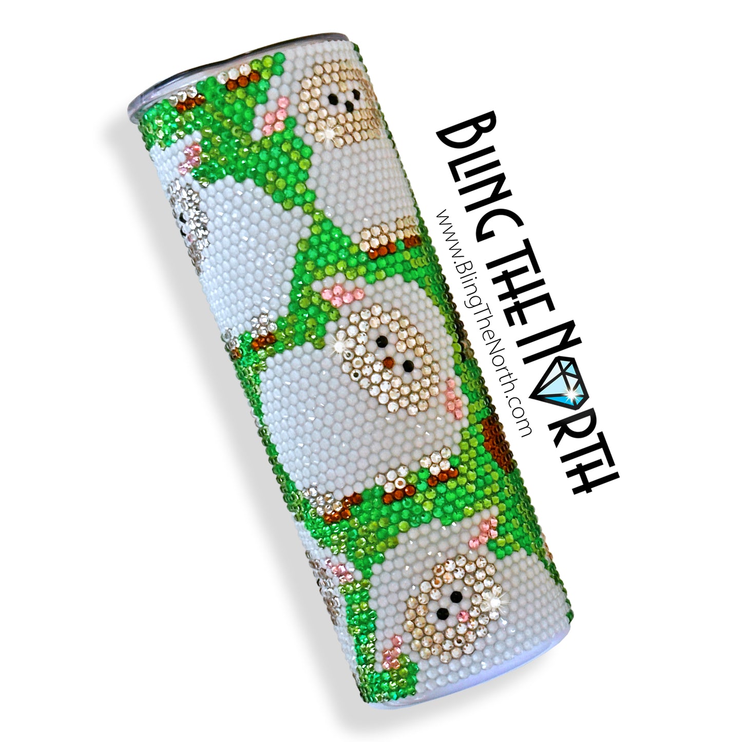 BLACK SHEEP Rhinestone Pattern Template | SS16 4mm - 20oz Skinny Straight Tumbler Design | PNG for Sublimation or Vinyl
