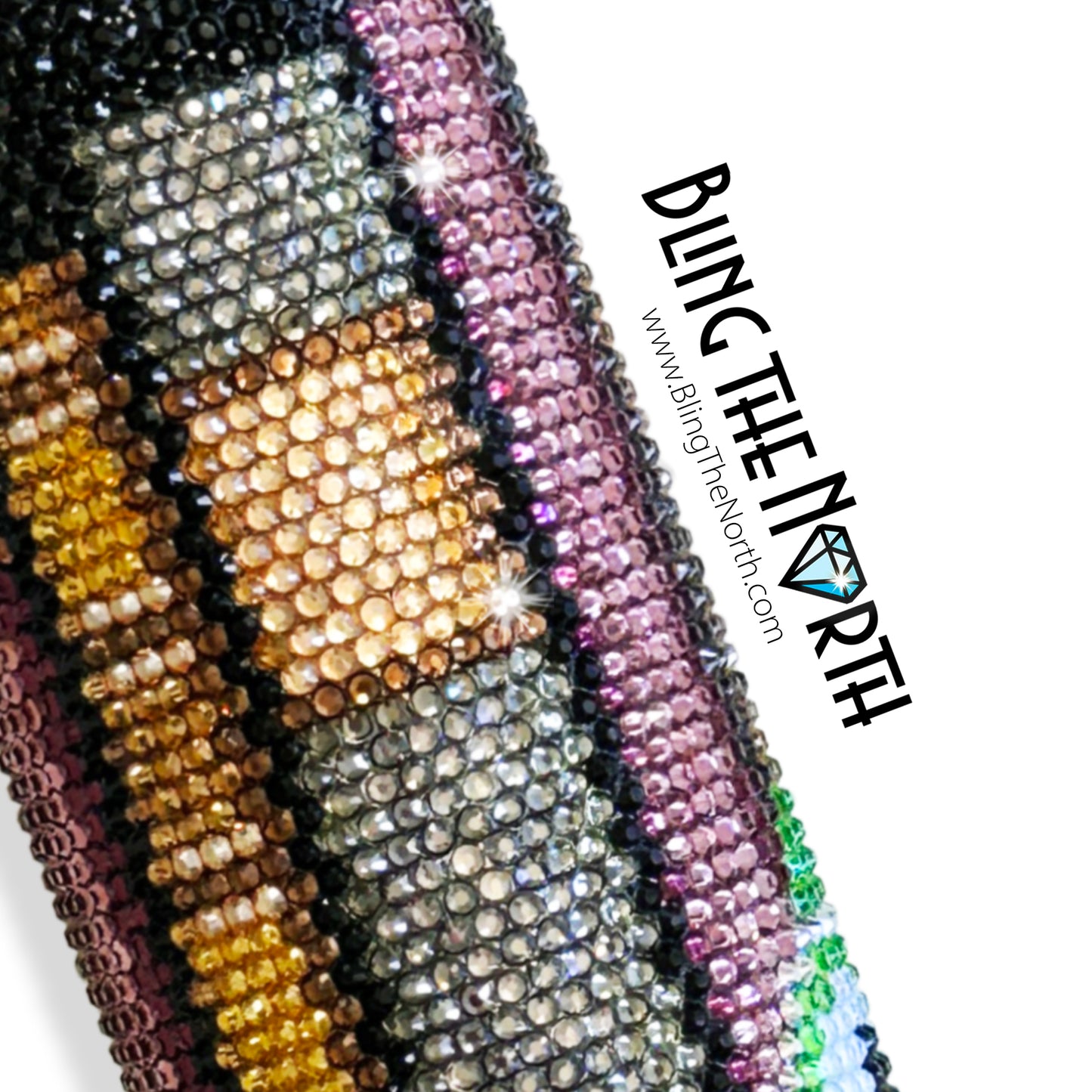 BOOKWORM Rhinestone Pattern Template | SS16 4mm - 24oz Plump Straight Tumbler Design | PNG for Sublimation or Vinyl