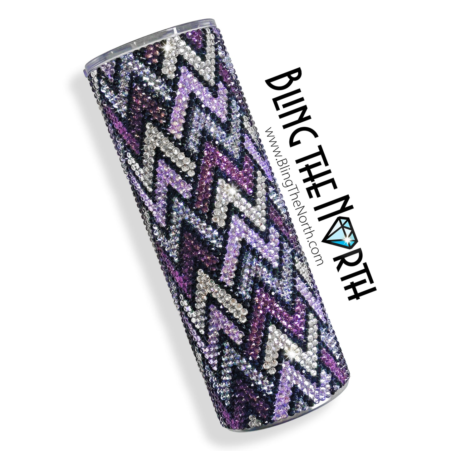 CHEVRONS INTERRUPTED Rhinestone Pattern Template | SS20 5mm - 32oz Plump Straight Tumbler Design | PNG for Sublimation or Vinyl