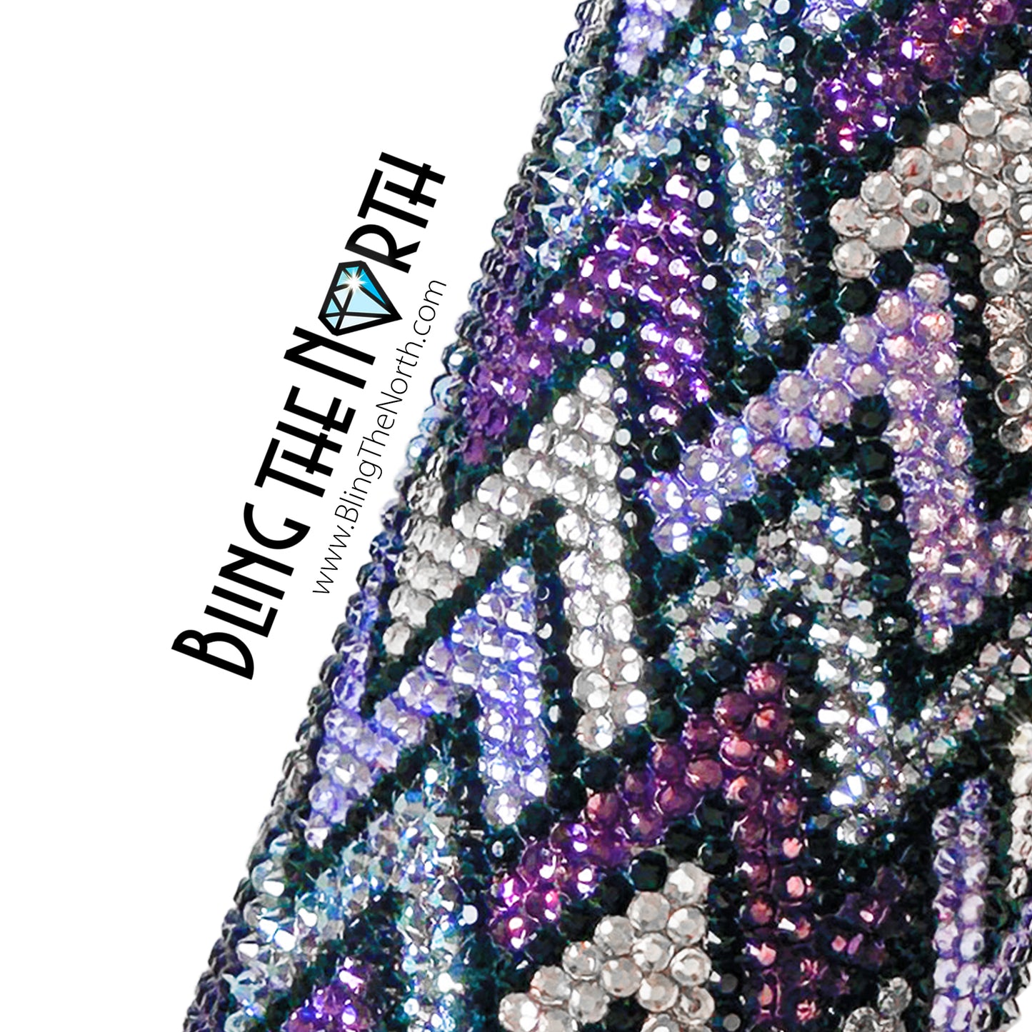 CHEVRONS INTERRUPTED Rhinestone Pattern Template | SS16 4mm - 20oz Skinny Straight Tumbler Design | PNG for Sublimation or Vinyl