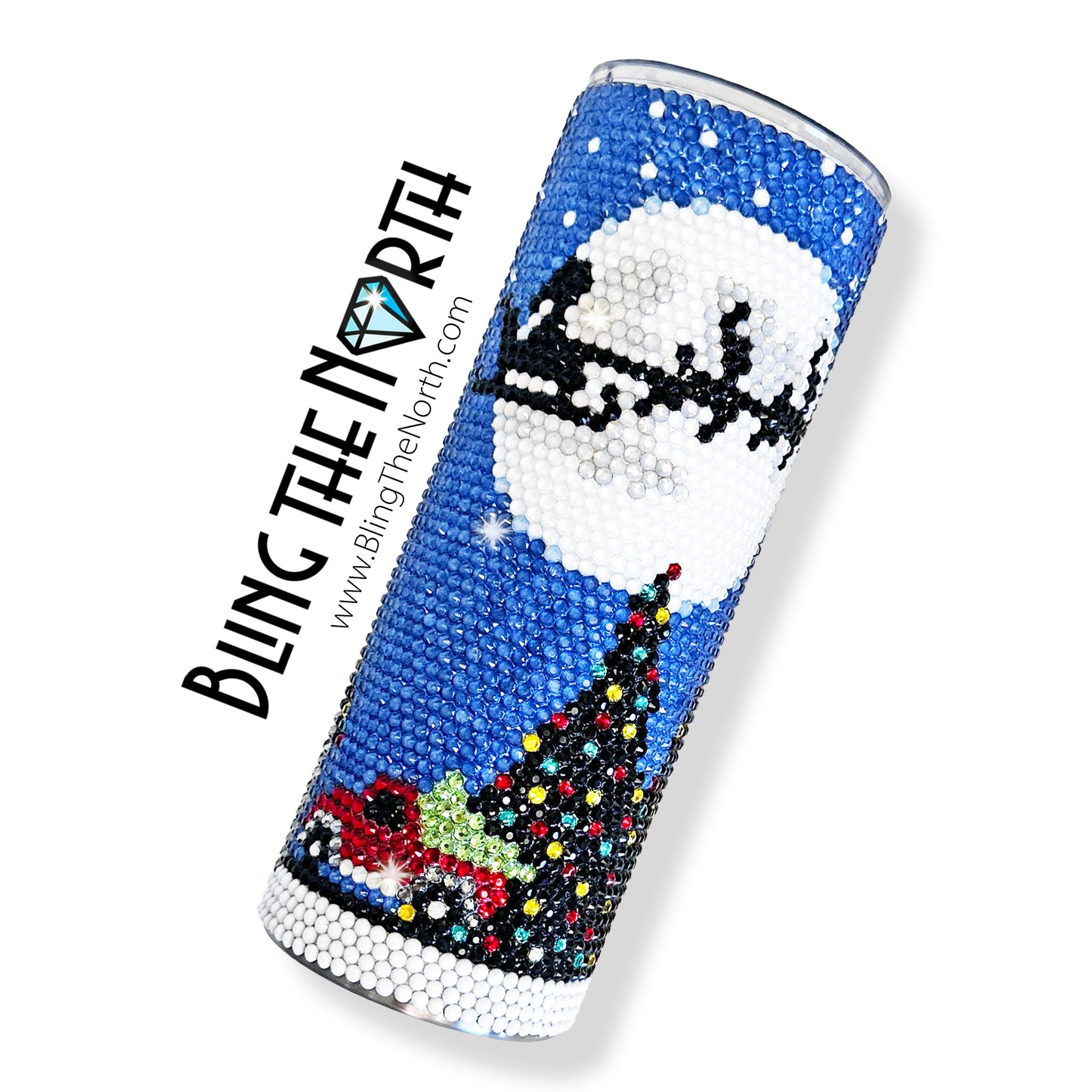 CHRISTMAS EVE Rhinestone Pattern Template | SS16 4mm  - 30oz Skinny Straight Tumbler Design | PNG for Sublimation or Vinyl