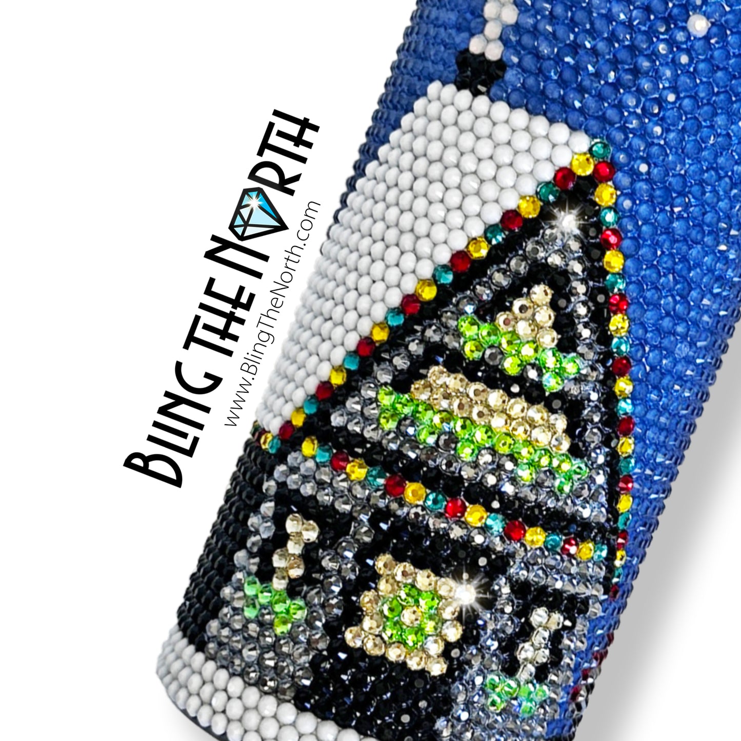 CHRISTMAS EVE Rhinestone Pattern Template | SS16 4mm  - 30oz Skinny Straight Tumbler Design | PNG for Sublimation or Vinyl