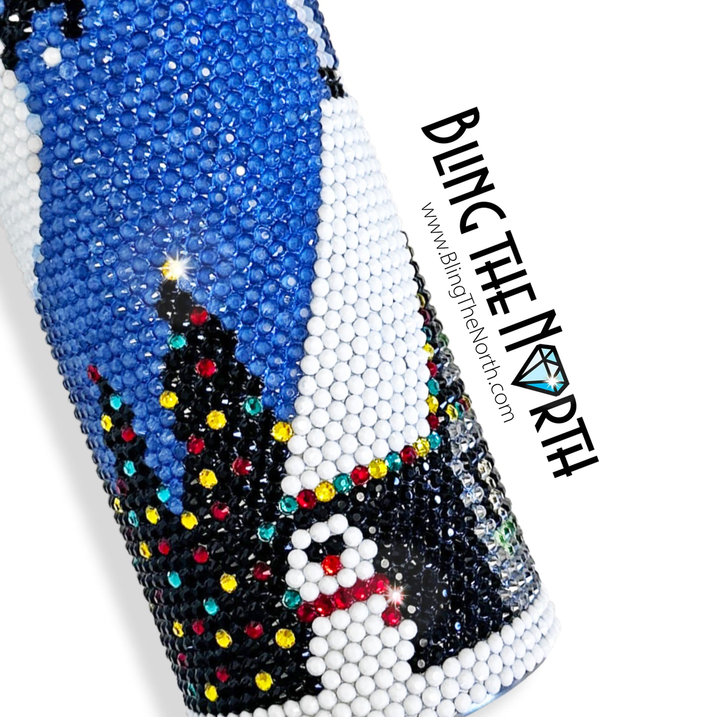 CHRISTMAS EVE Rhinestone Pattern Template | SS16 4mm  - 30oz Skinny Straight Tumbler Design | PNG for Sublimation or Vinyl