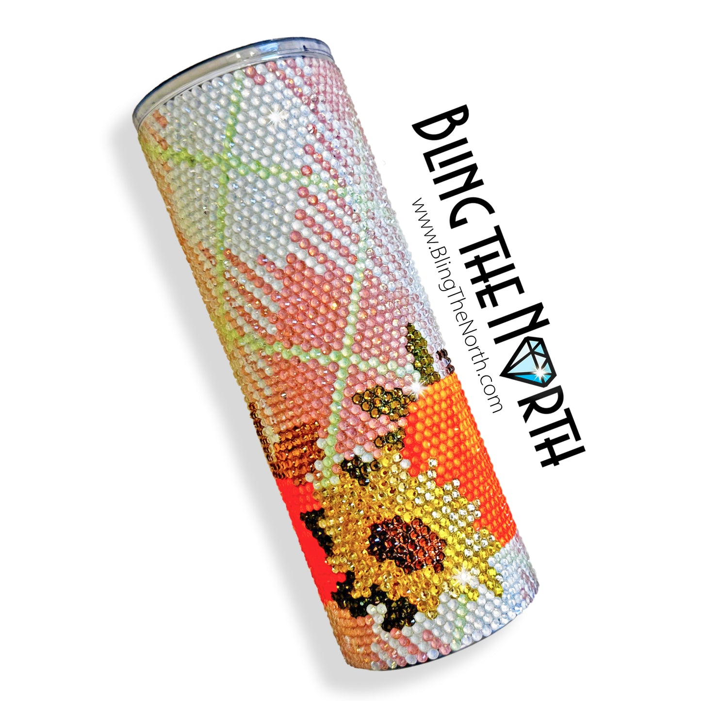 FALL HARVEST Rhinestone Pattern Template | SS16 4mm - 20oz Skinny Straight Tumbler Design | PNG for Sublimation or Vinyl