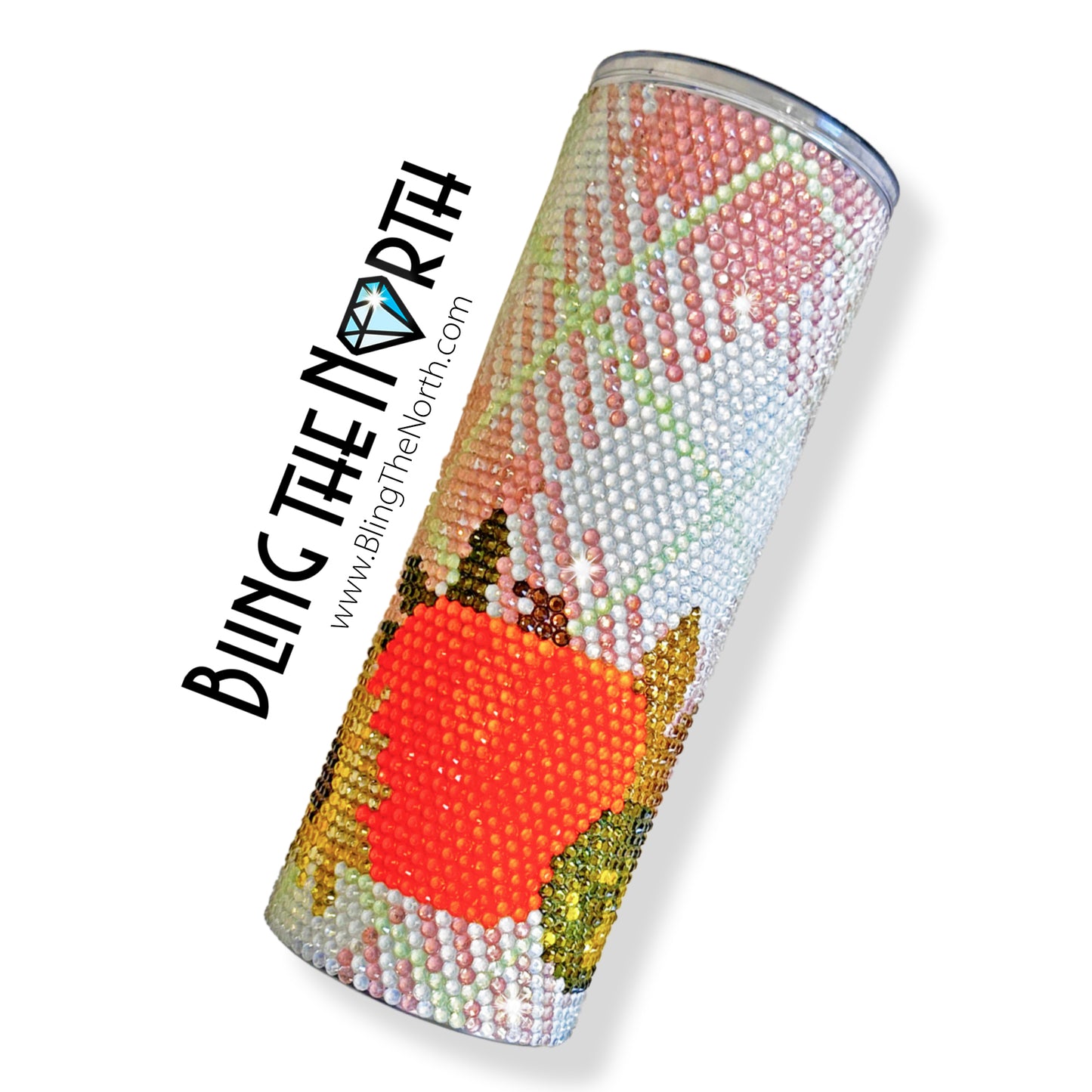 FALL HARVEST Rhinestone Pattern Template | SS16 4mm - 20oz Skinny Straight Tumbler Design | PNG for Sublimation or Vinyl