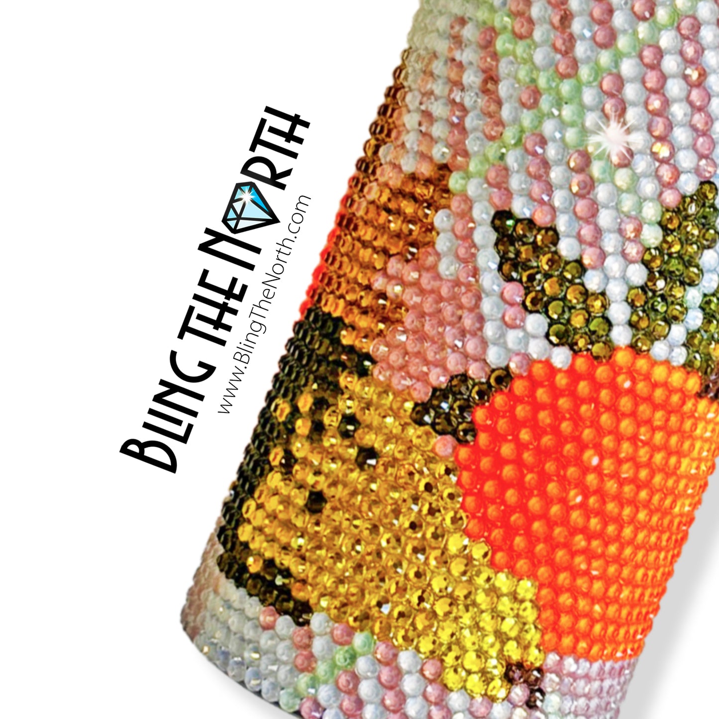 FALL HARVEST Rhinestone Pattern Template | SS16 4mm - 20oz Skinny Straight Tumbler Design | PNG for Sublimation or Vinyl