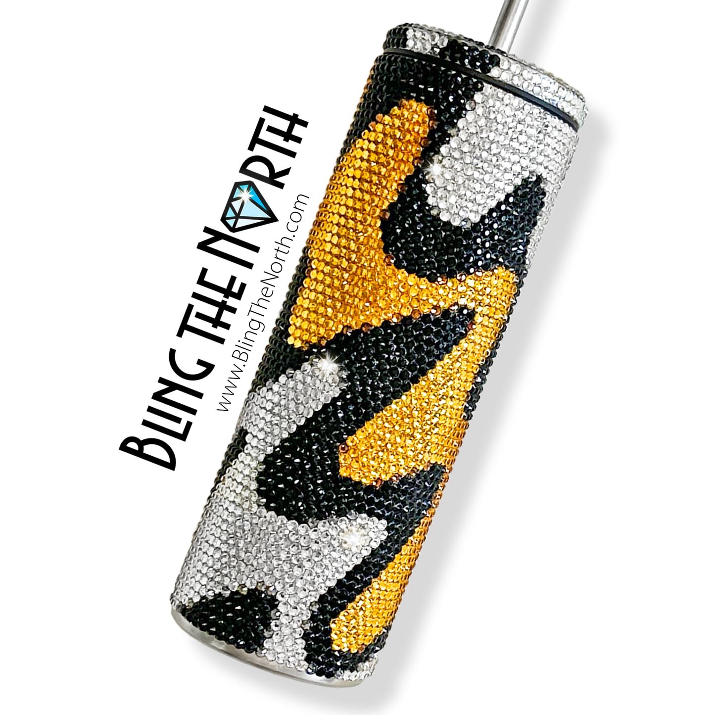 FEELING GROOVY Rhinestone Pattern Template | SS16 4mm - 20oz Skinny Straight Tumbler Design | PNG for Sublimation or Vinyl
