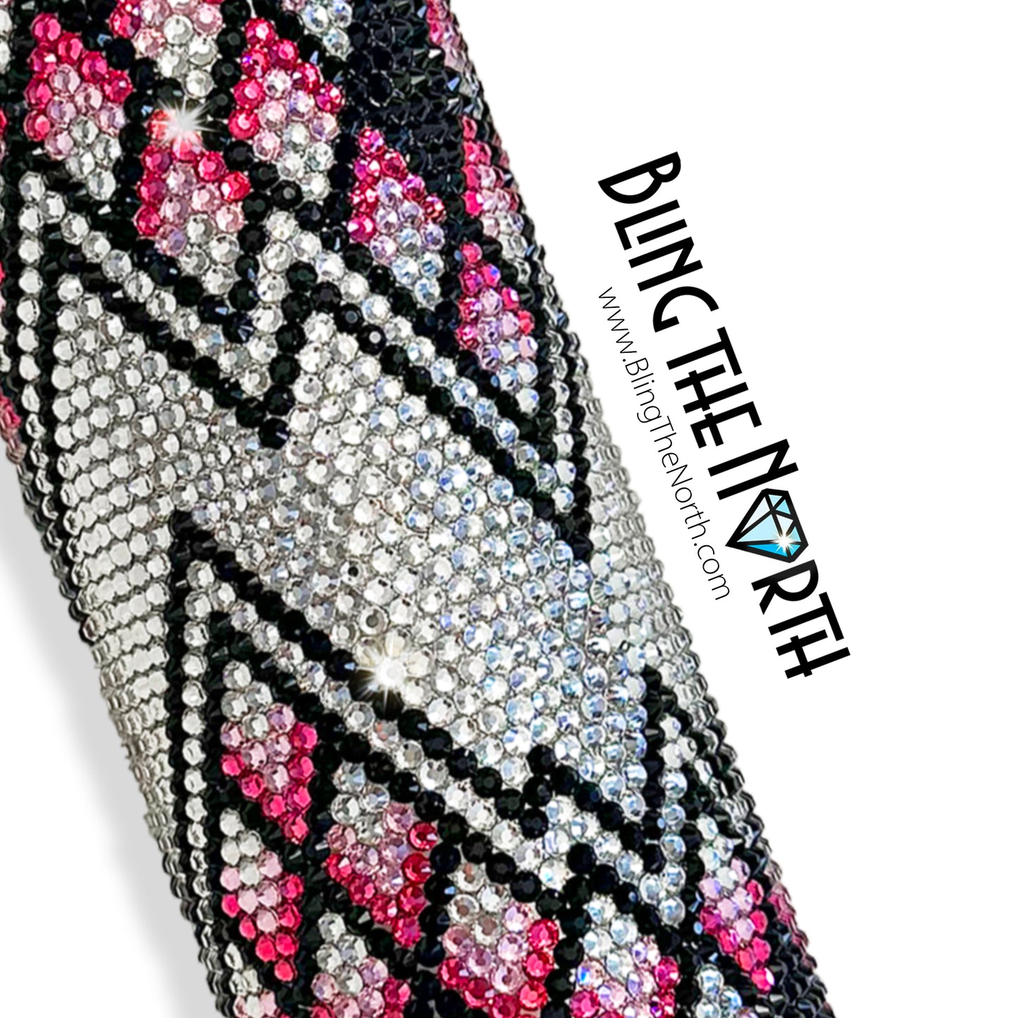 FUNHOUSE MIRROR Rhinestone Pattern Template | SS16 4mm - 20oz Skinny Straight Tumbler Design | PNG for Sublimation or Vinyl