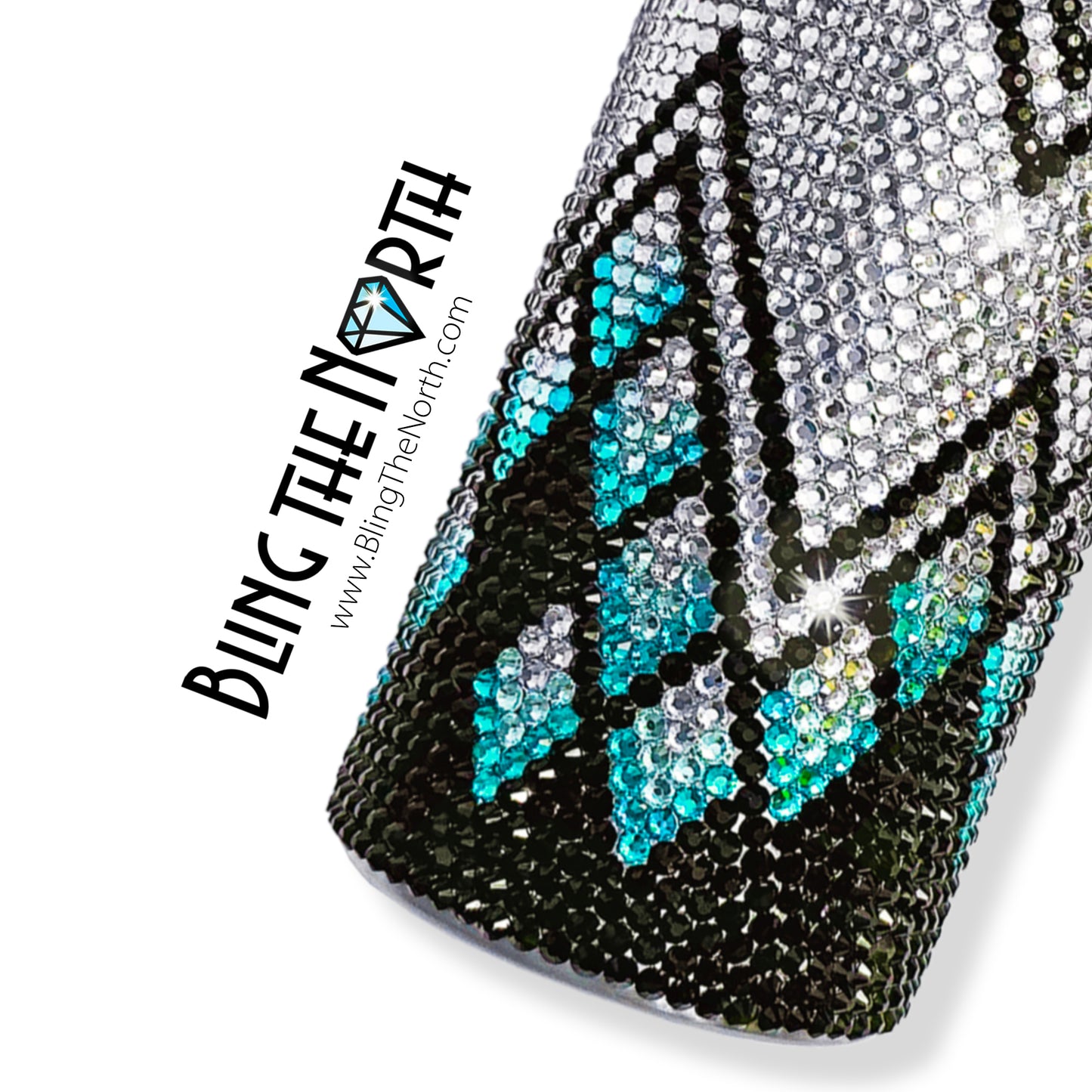 FUNHOUSE MIRROR Rhinestone Pattern Template | SS16 4mm - 20oz Skinny Straight Tumbler Design | PNG for Sublimation or Vinyl