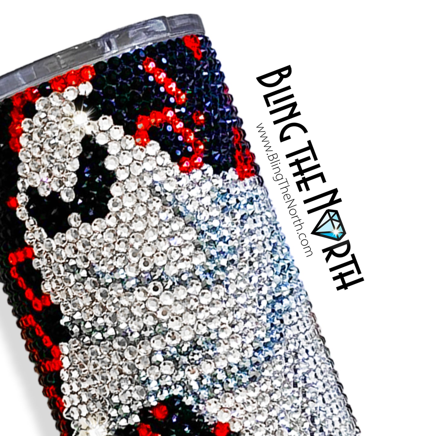 HALLOWEEN GHOSTS Rhinestone Pattern Template | SS16 4mm - 20oz Skinny Straight Tumbler Design | PNG for Sublimation or Vinyl