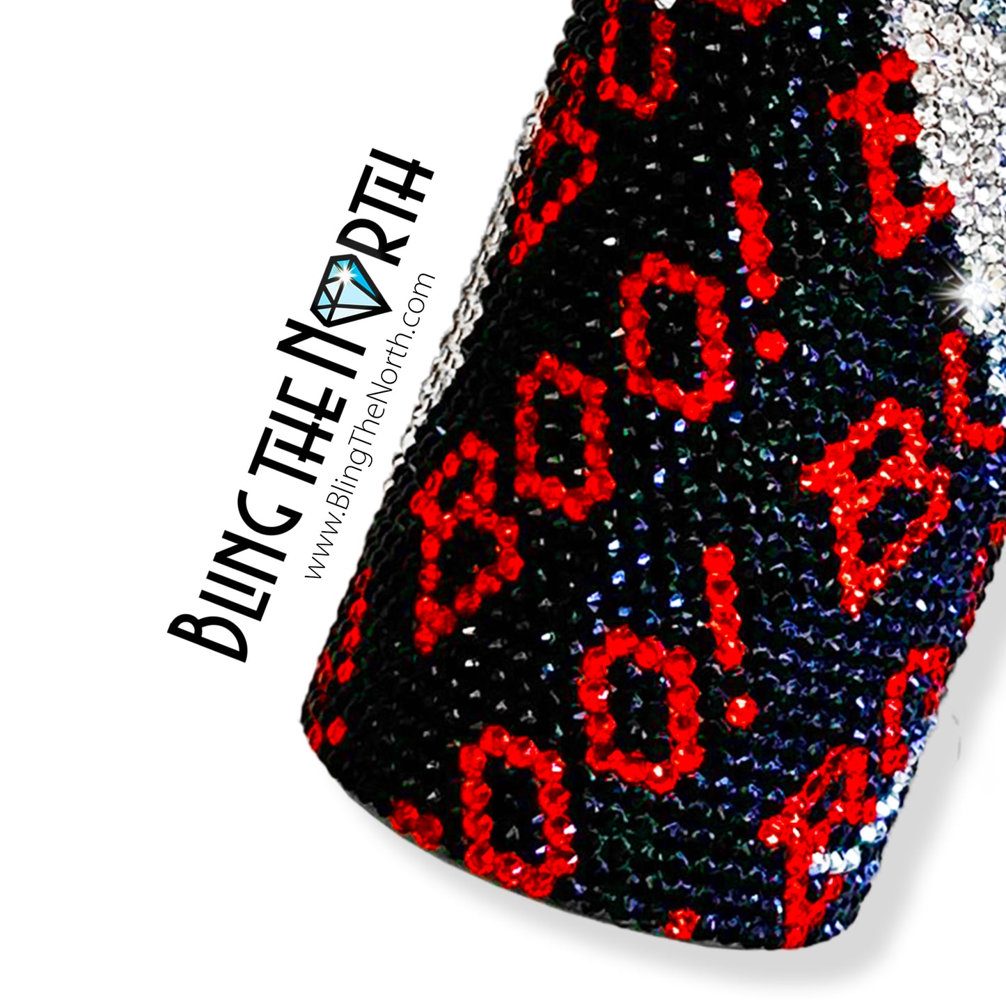 HALLOWEEN GHOSTS Rhinestone Pattern Template | SS16 4mm - 20oz Skinny Straight Tumbler Design | PNG for Sublimation or Vinyl
