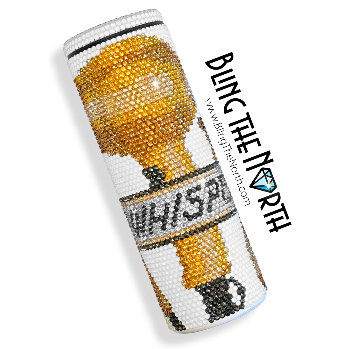 HAIR WHISPERER Custom NAME Rhinestone Pattern Template | SS16 4mm - 20oz Skinny Straight Tumbler Design | PNG for Sublimation or Vinyl