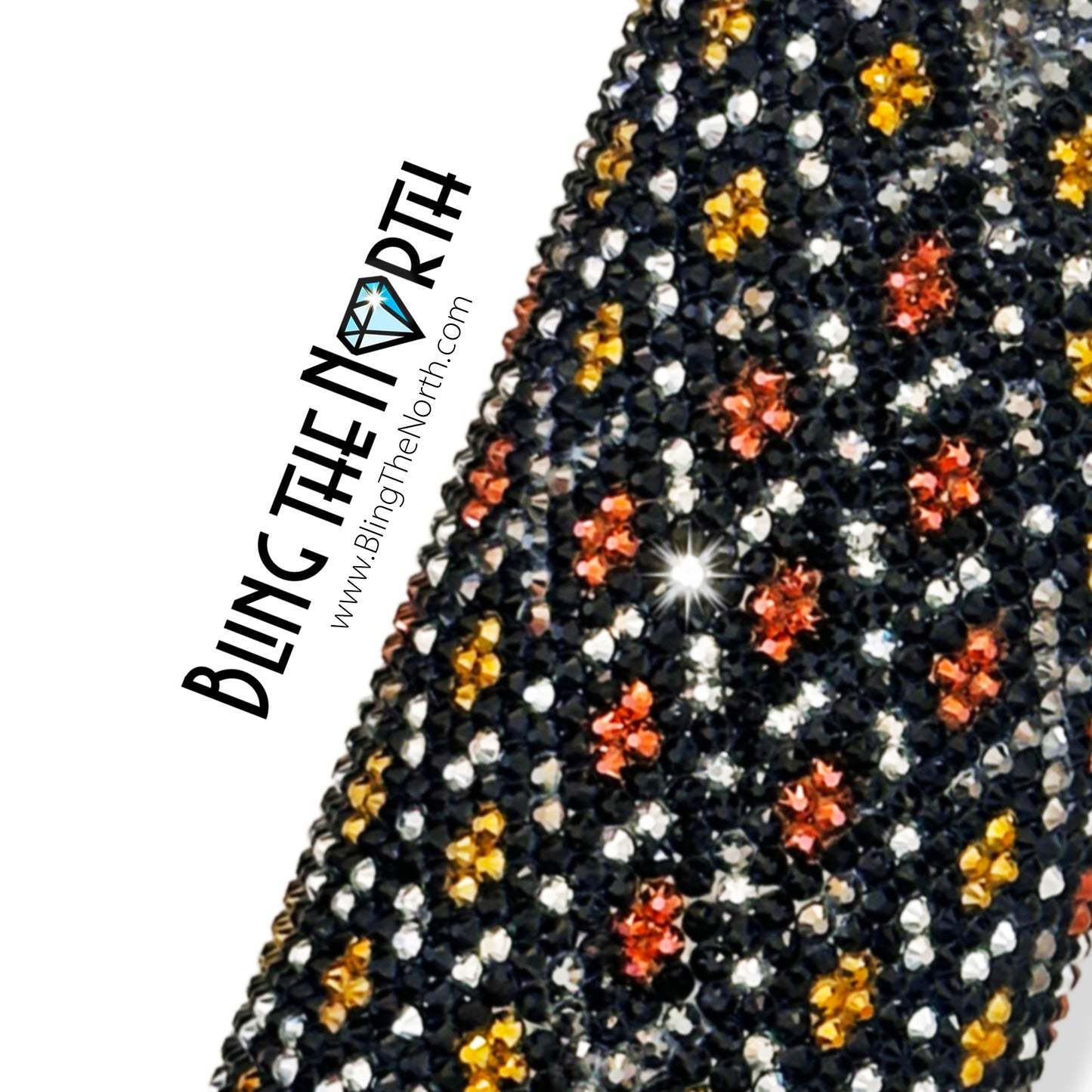 HEAVY METAL Rhinestone Pattern Template | SS16 4mm - 24oz Plump Straight Tumbler Design | PNG for Sublimation or Vinyl