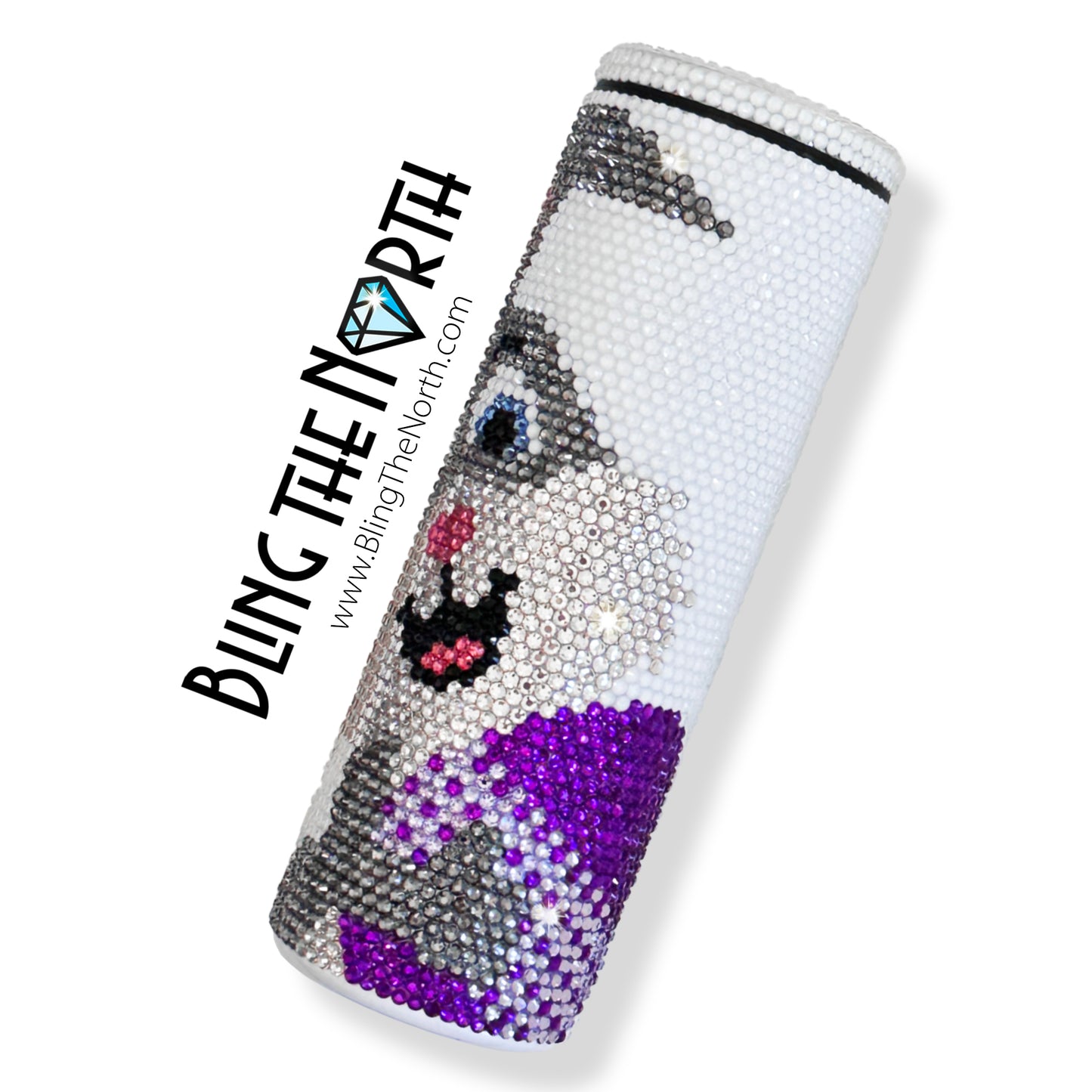 HOPPY EASTER Bunny Rhinestone Pattern Template | SS16 4mm - 20oz Skinny Straight Tumbler Design | PNG for Sublimation or Vinyl