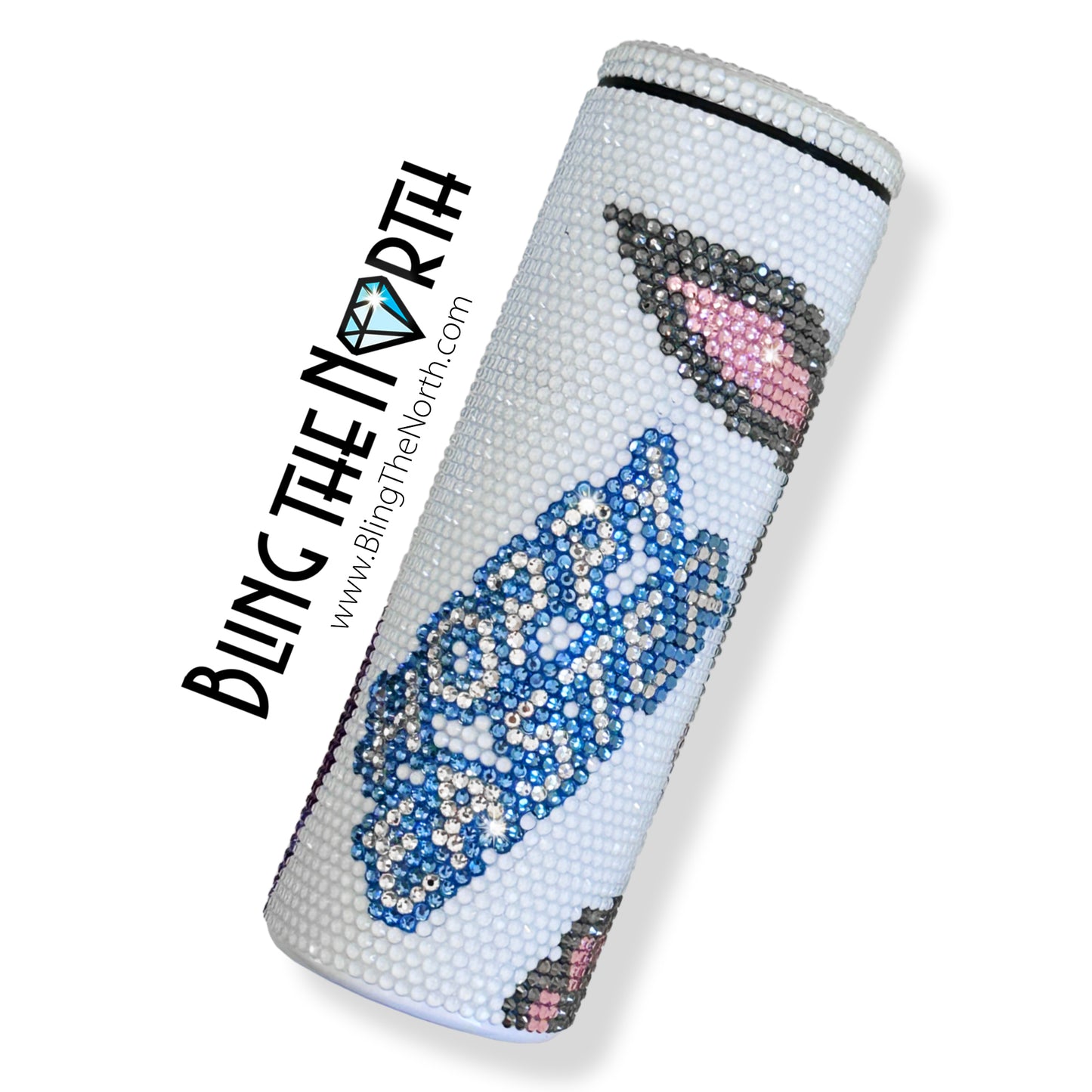 HOPPY EASTER Bunny Rhinestone Pattern Template | SS16 4mm - 20oz Skinny Straight Tumbler Design | PNG for Sublimation or Vinyl