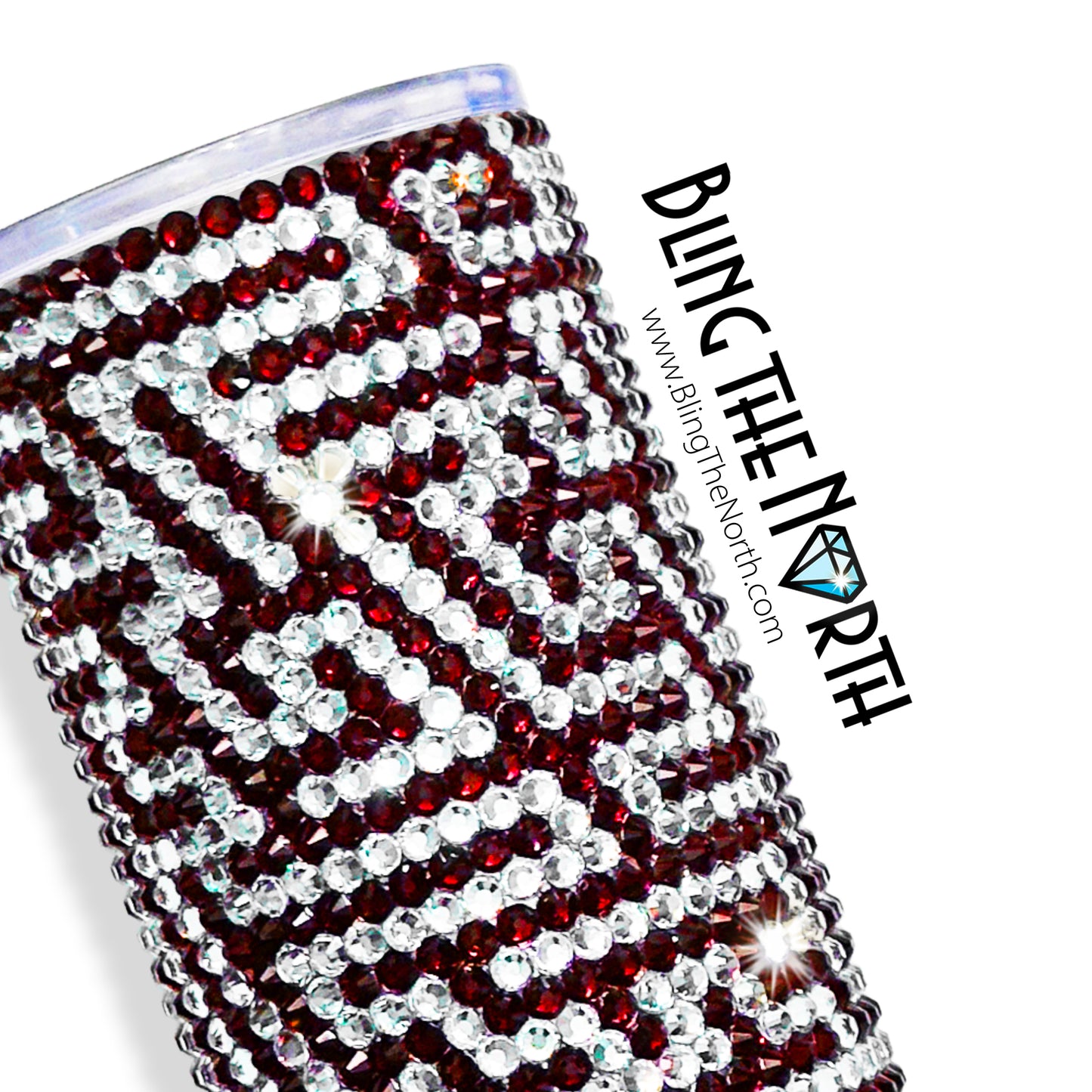 LABYRINTH Maze Rhinestone Pattern Template | SS20 5mm - 20oz Skinny Straight Tumbler Design | PNG for Sublimation or Vinyl