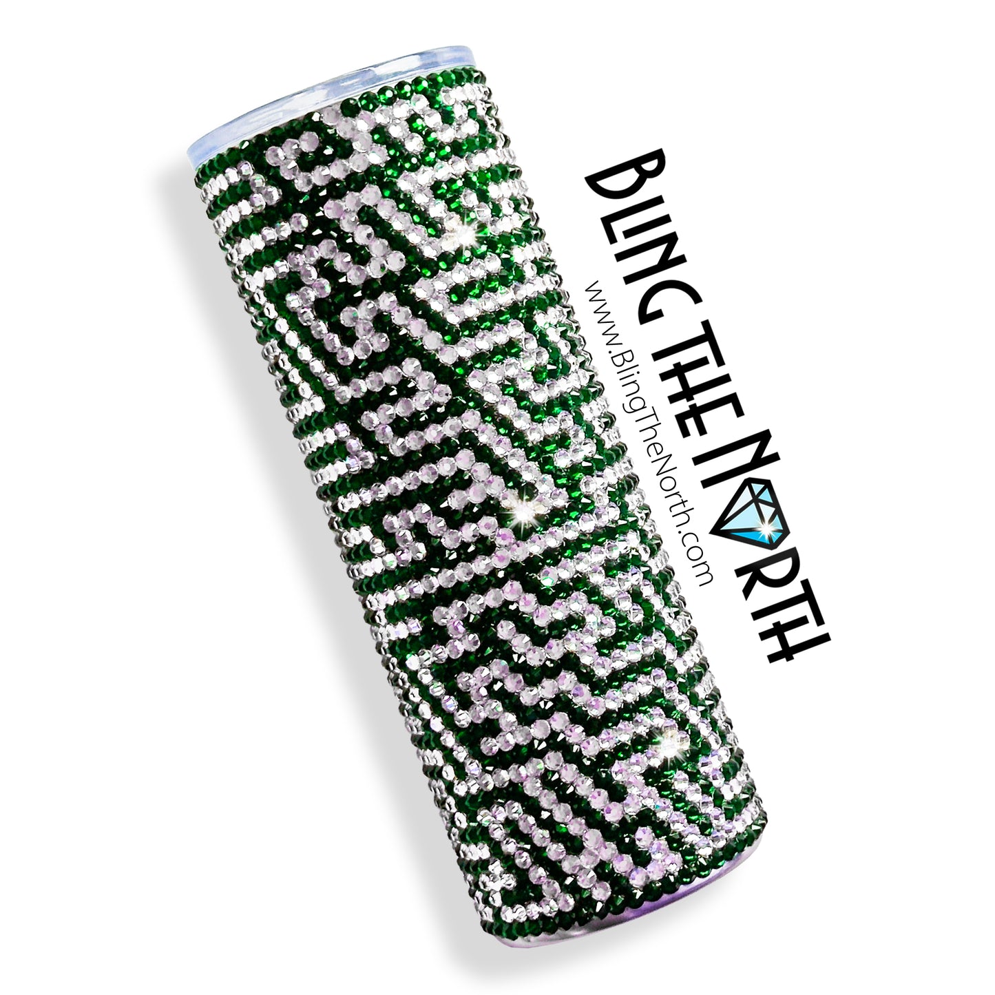 LABYRINTH Maze Rhinestone Pattern Template | SS20 5mm - 20oz Skinny Straight Tumbler Design | PNG for Sublimation or Vinyl