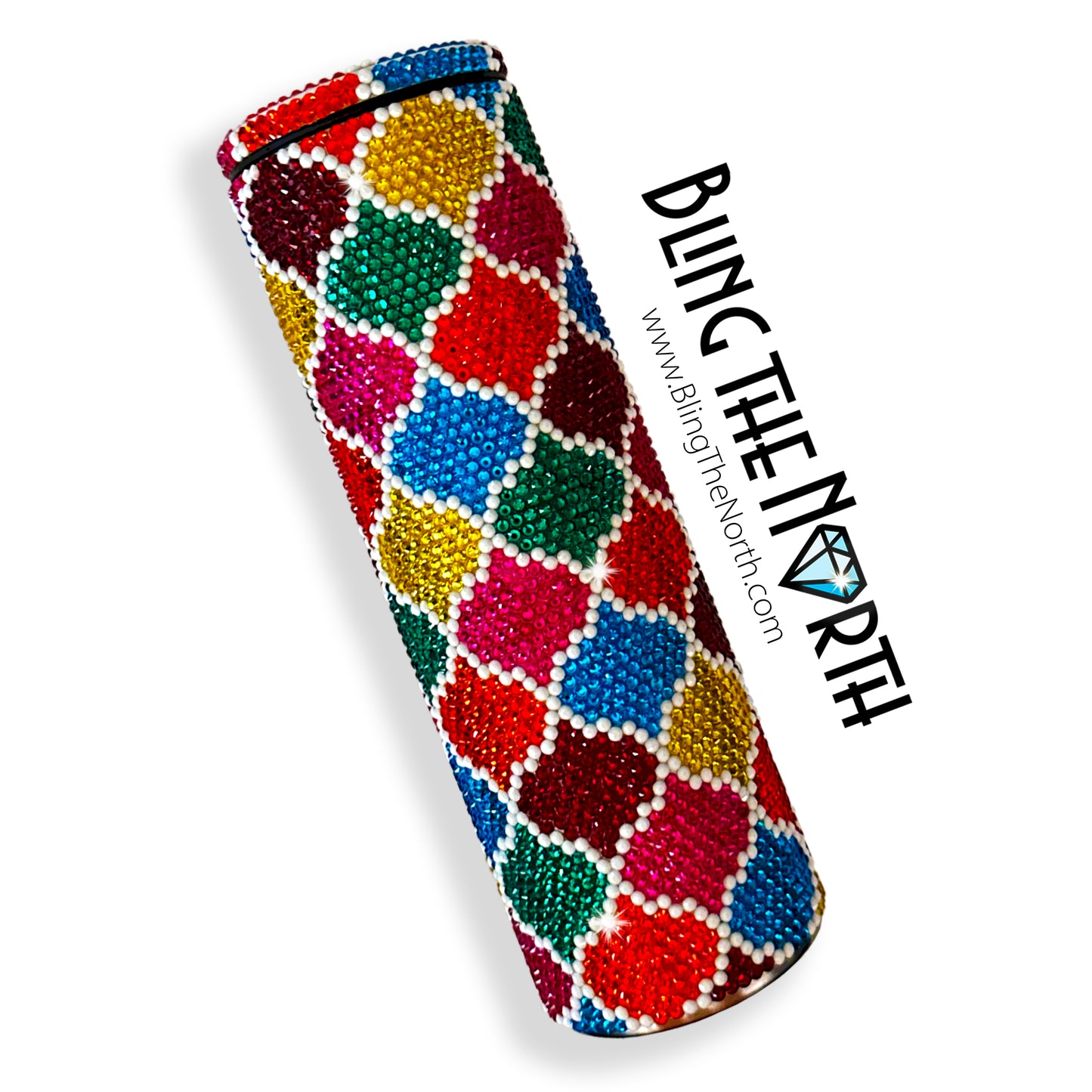 MOROCCAN OGEE Rhinestone Pattern Template | SS16 4mm - 30oz Skinny Straight Tumbler Design | PNG for Sublimation or Vinyl