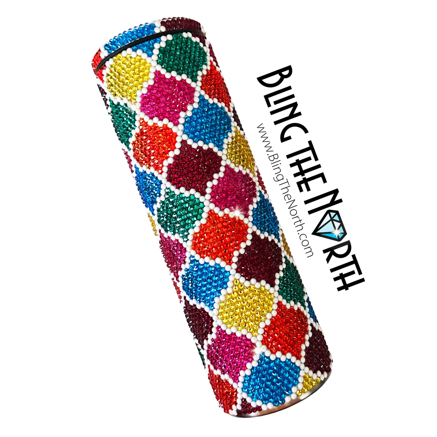 MOROCCAN OGEE Rhinestone Pattern Template | SS16 4mm - 30oz Skinny Straight Tumbler Design | PNG for Sublimation or Vinyl