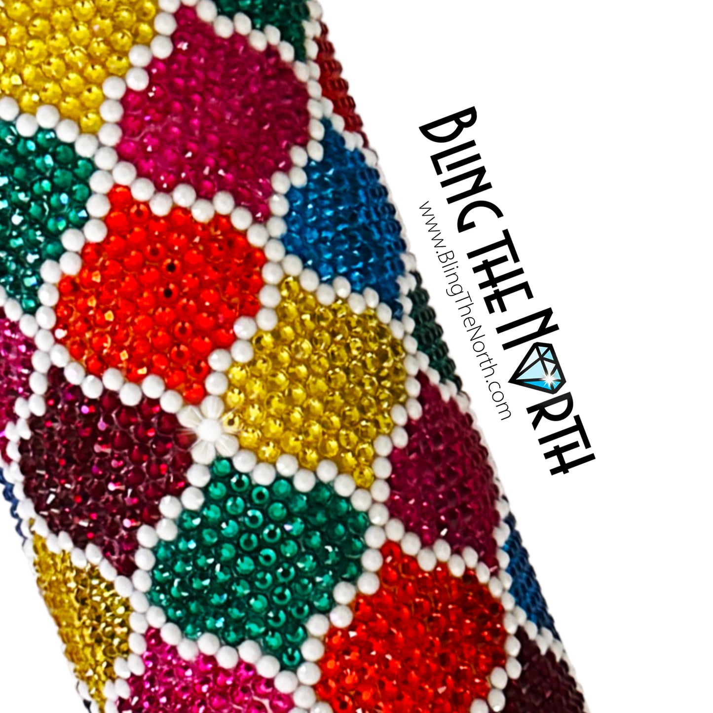 MOROCCAN OGEE Rhinestone Pattern Template | SS16 4mm - 30oz Skinny Straight Tumbler Design | PNG for Sublimation or Vinyl