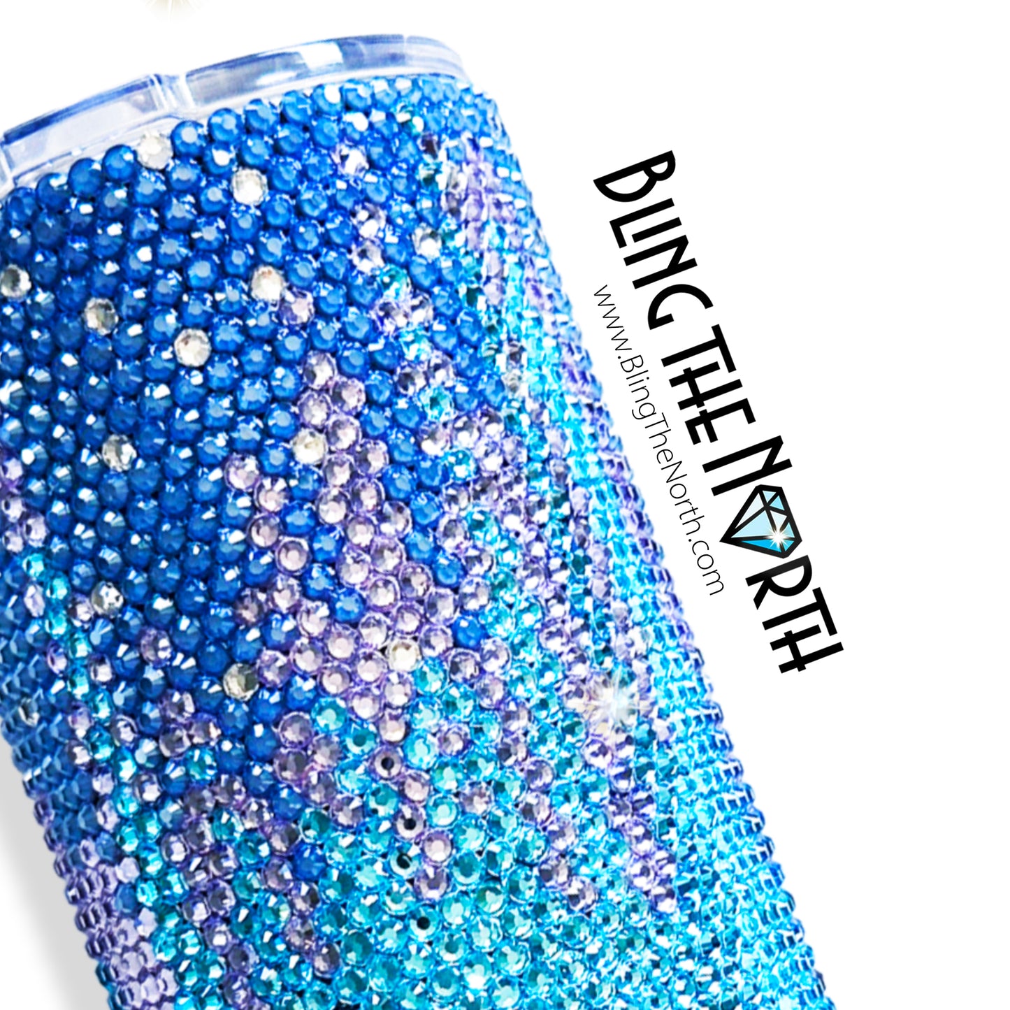 NORTHERN LIGHTS Rhinestone Pattern Template | SS16 4mm - 20oz Skinny Straight Tumbler Design | Aurora Borealis | PNG for Sublimation or Vinyl