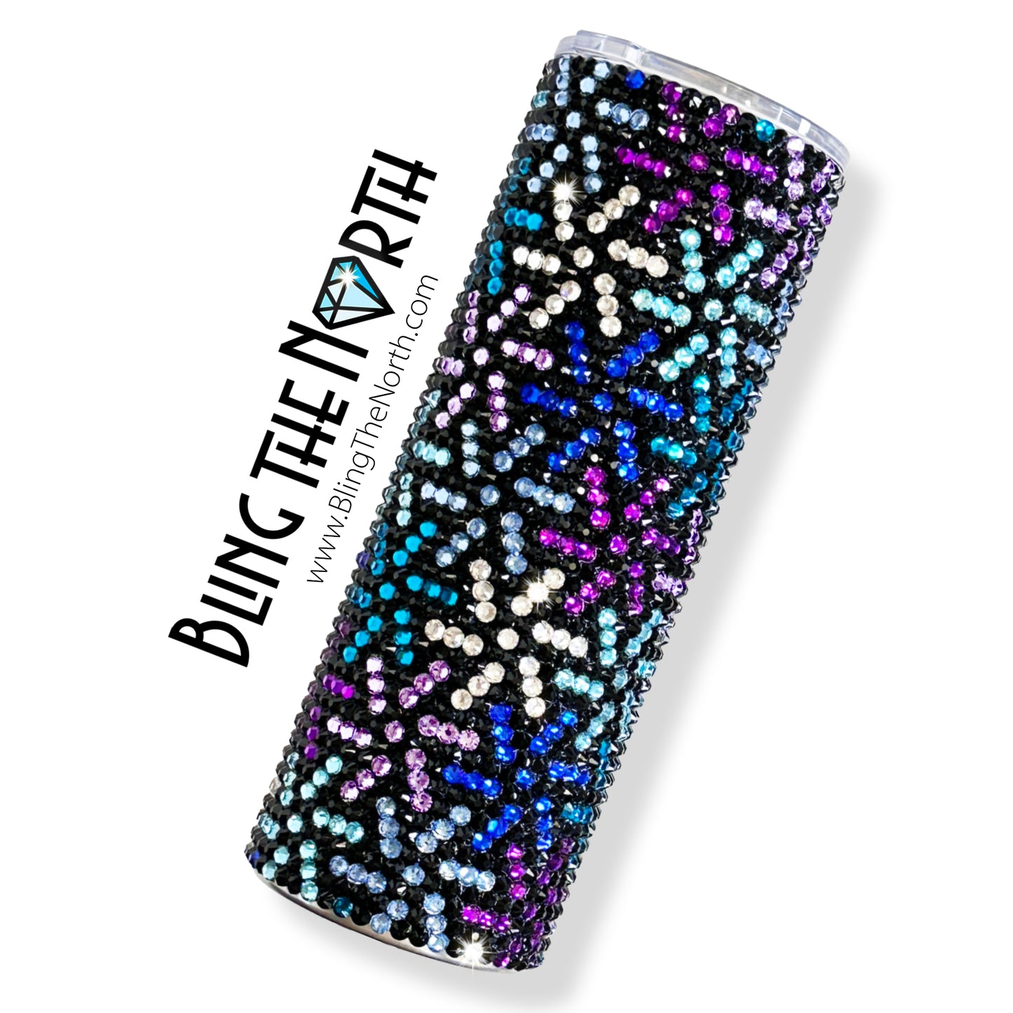 PINWHEELS Rhinestone Pattern Template | SS20 5mm - 20oz Straight Skinny Tumbler Design | PNG for Sublimation or Vinyl
