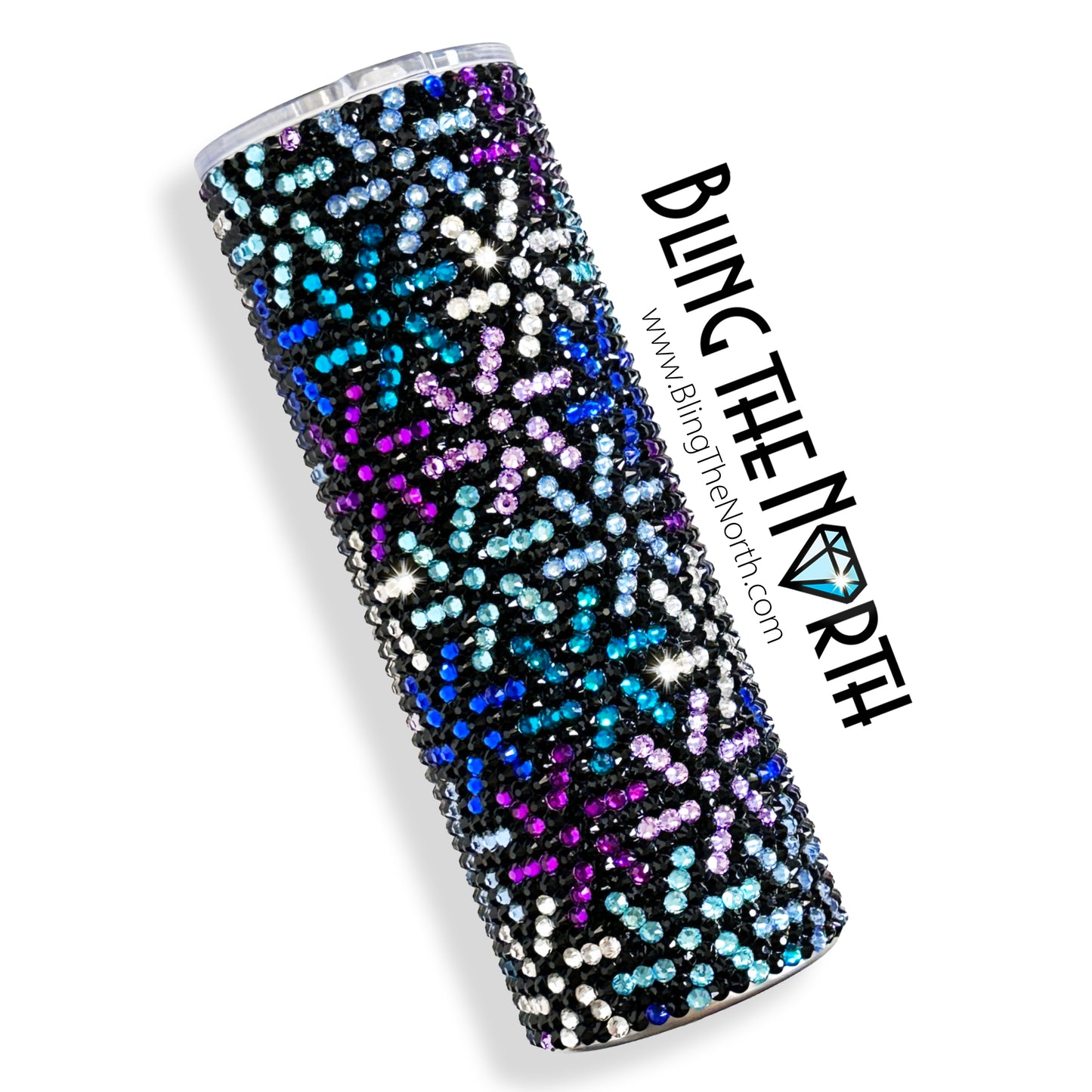 PINWHEELS Rhinestone Pattern Template | SS20 5mm - 20oz Straight Skinny Tumbler Design | PNG for Sublimation or Vinyl