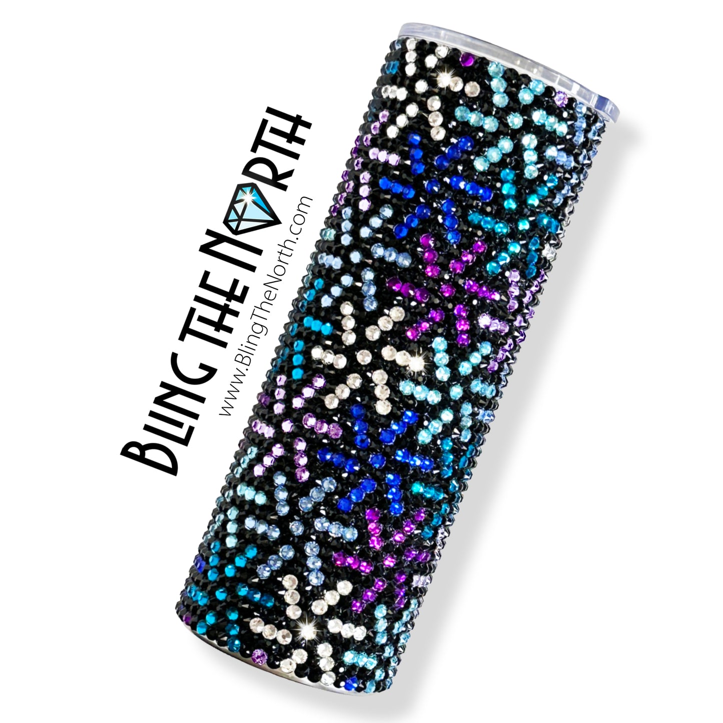 PINWHEELS Rhinestone Pattern Template | SS20 5mm - 20oz Straight Skinny Tumbler Design | PNG for Sublimation or Vinyl