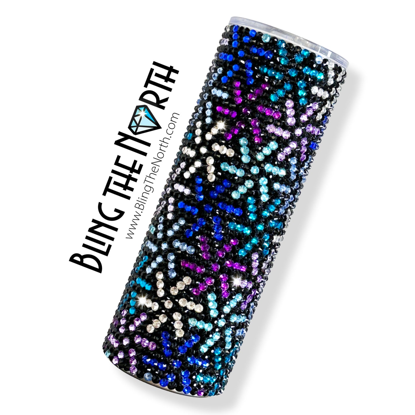 PINWHEELS Rhinestone Pattern Template | SS20 5mm - 20oz Straight Skinny Tumbler Design | PNG for Sublimation or Vinyl