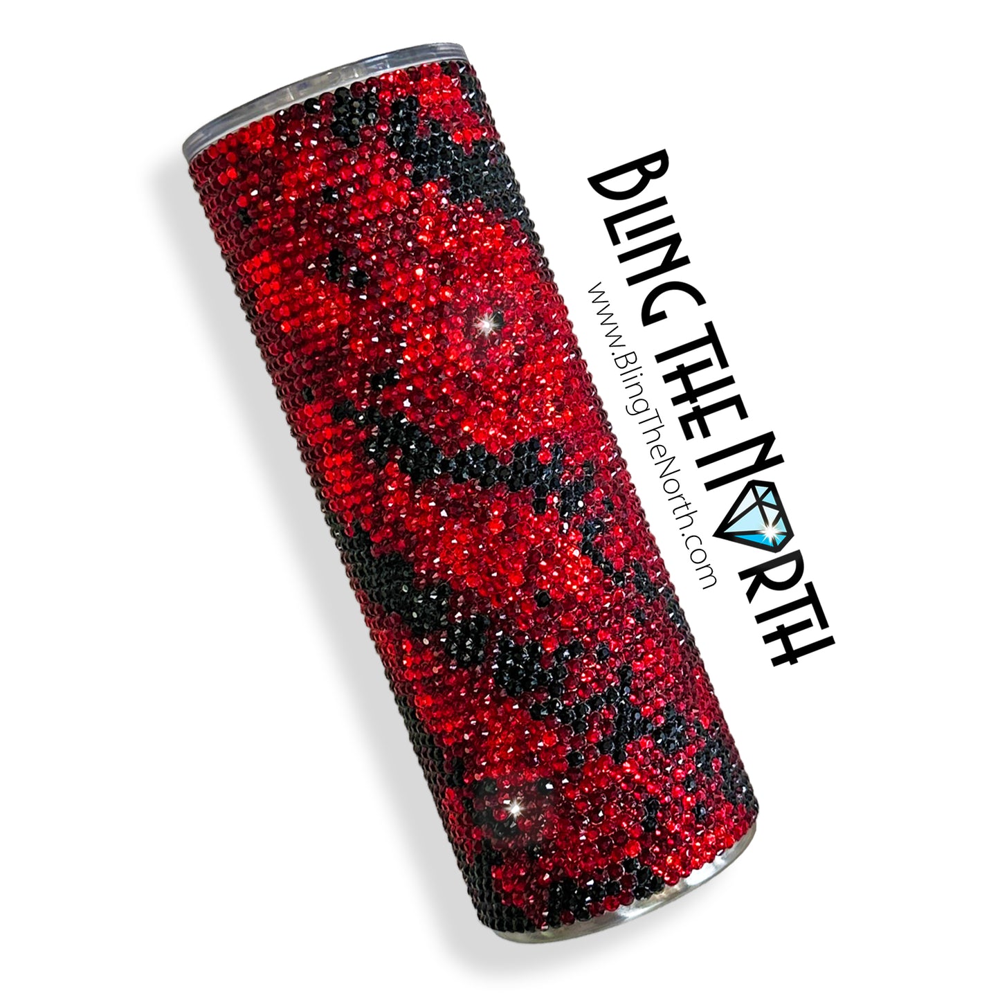 SCARLET STORM Rhinestone Pattern Template | SS16 4mm - 24oz Plump Straight Tumbler Design | PNG for Sublimation or Vinyl