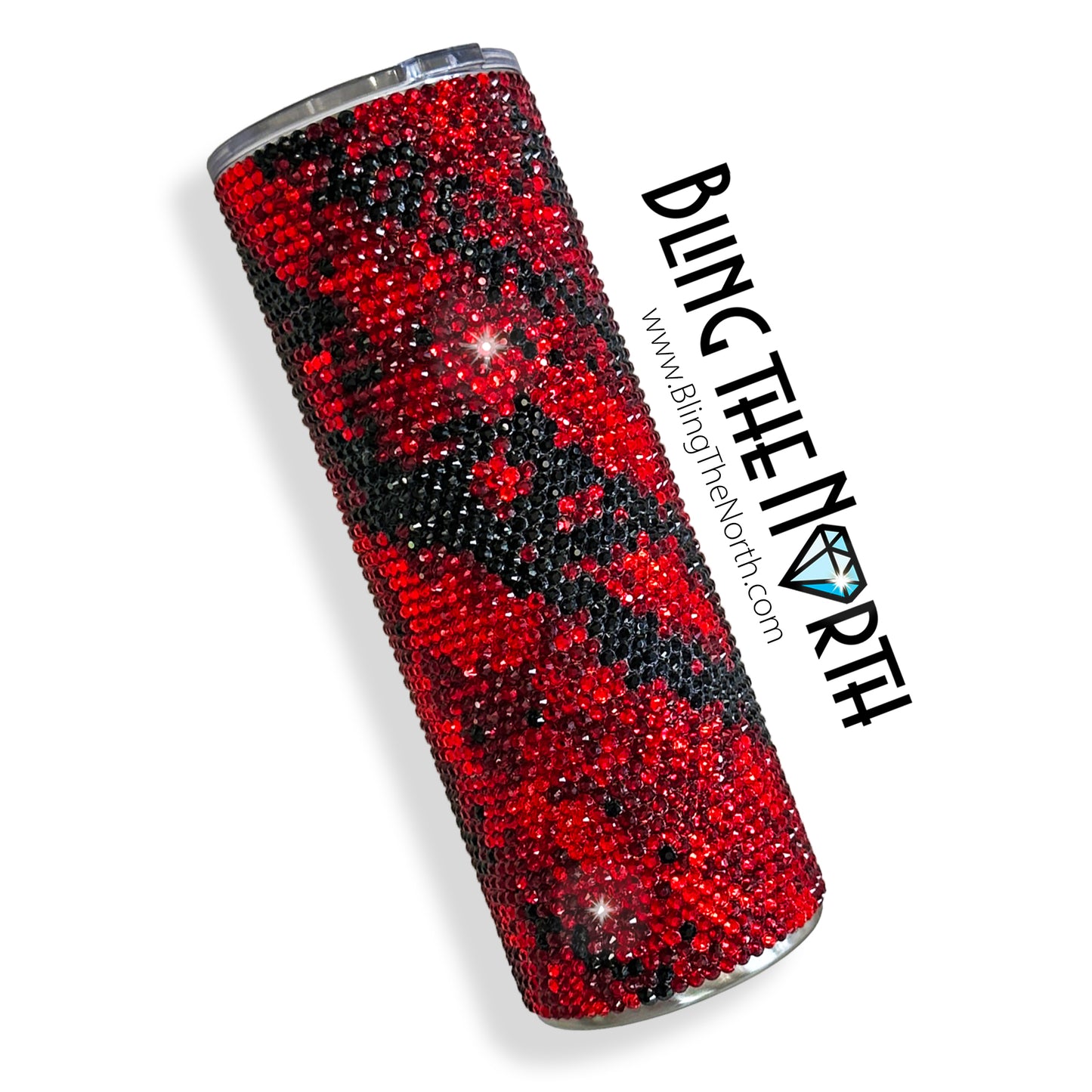 SCARLET STORM Rhinestone Pattern Template | SS16 4mm - 24oz Plump Straight Tumbler Design | PNG for Sublimation or Vinyl