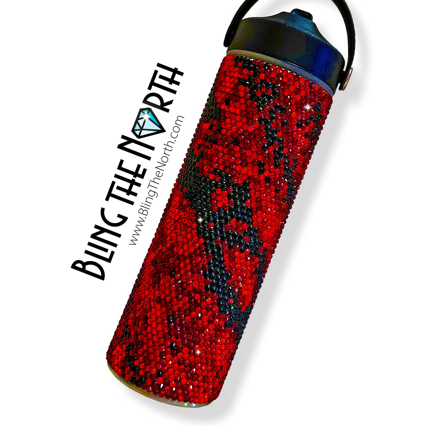 SCARLET STORM Rhinestone Pattern Template | SS16 4mm - 24oz Plump Straight Tumbler Design | PNG for Sublimation or Vinyl