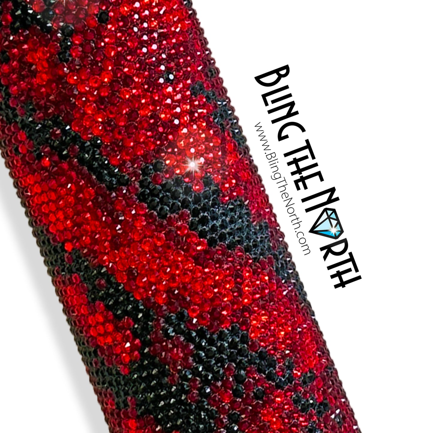 SCARLET STORM Rhinestone Pattern Template | SS16 4mm - 24oz Plump Straight Tumbler Design | PNG for Sublimation or Vinyl