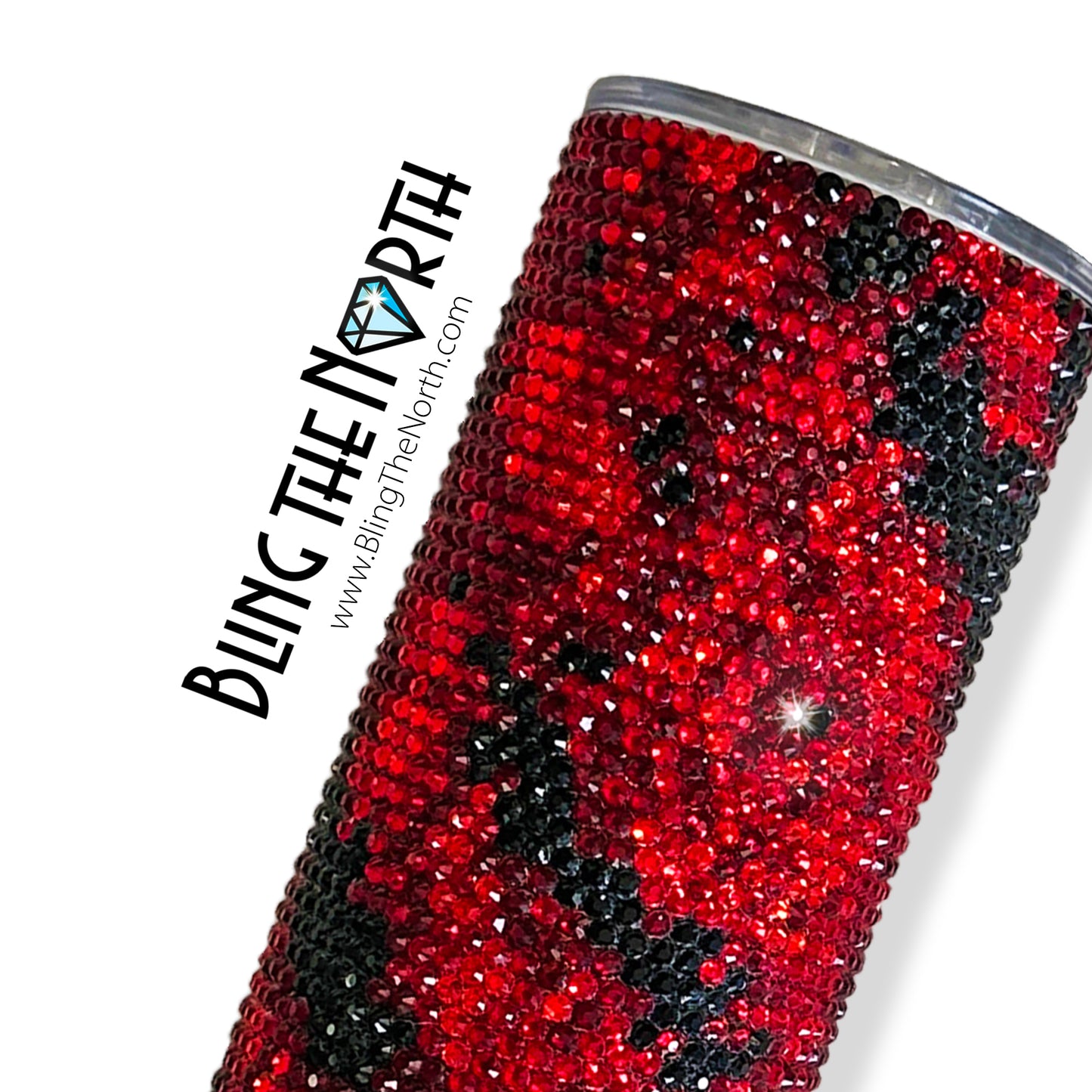 SCARLET STORM Rhinestone Pattern Template | SS16 4mm - 24oz Plump Straight Tumbler Design | PNG for Sublimation or Vinyl