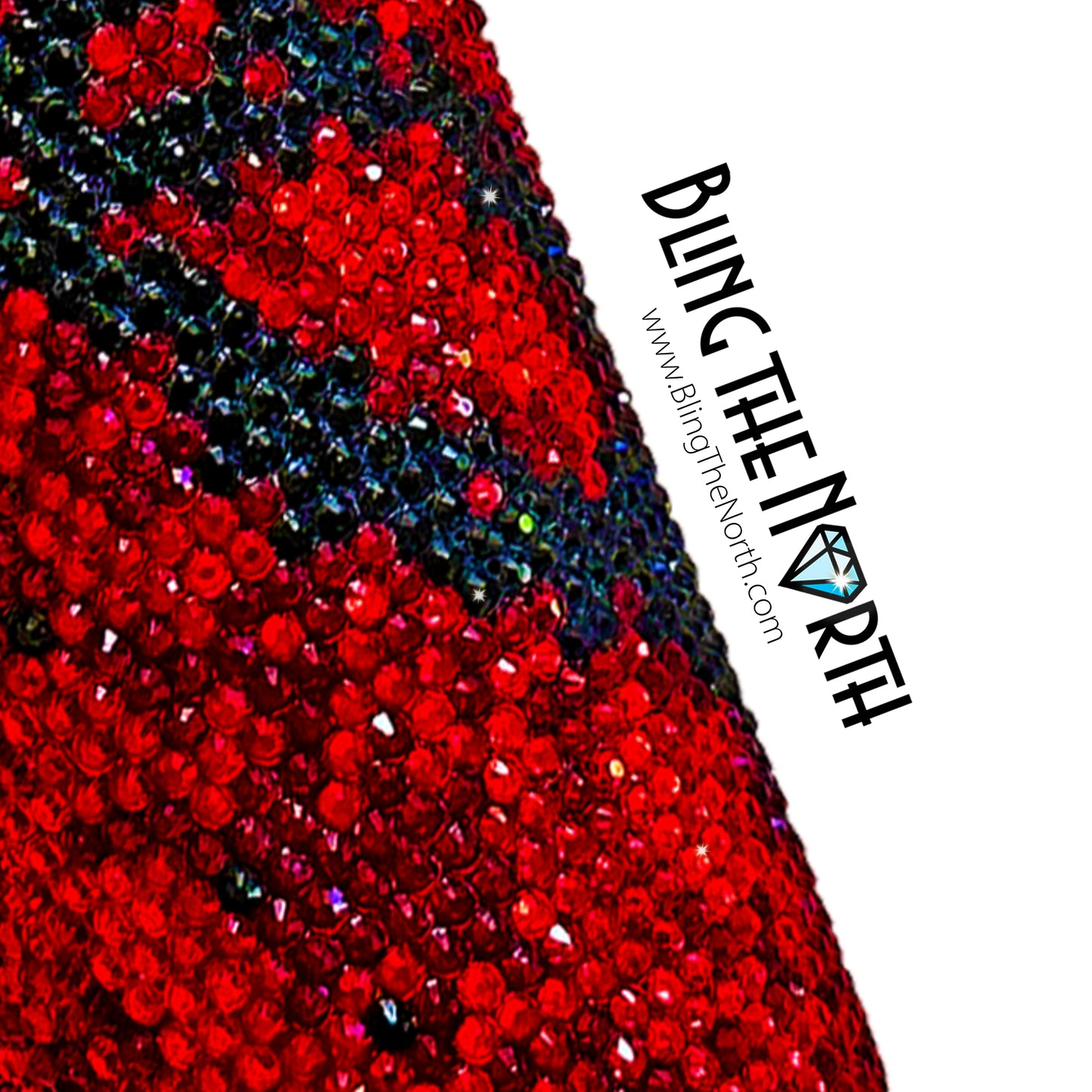 SCARLET STORM Rhinestone Pattern Template | SS16 4mm - 24oz Plump Straight Tumbler Design | PNG for Sublimation or Vinyl