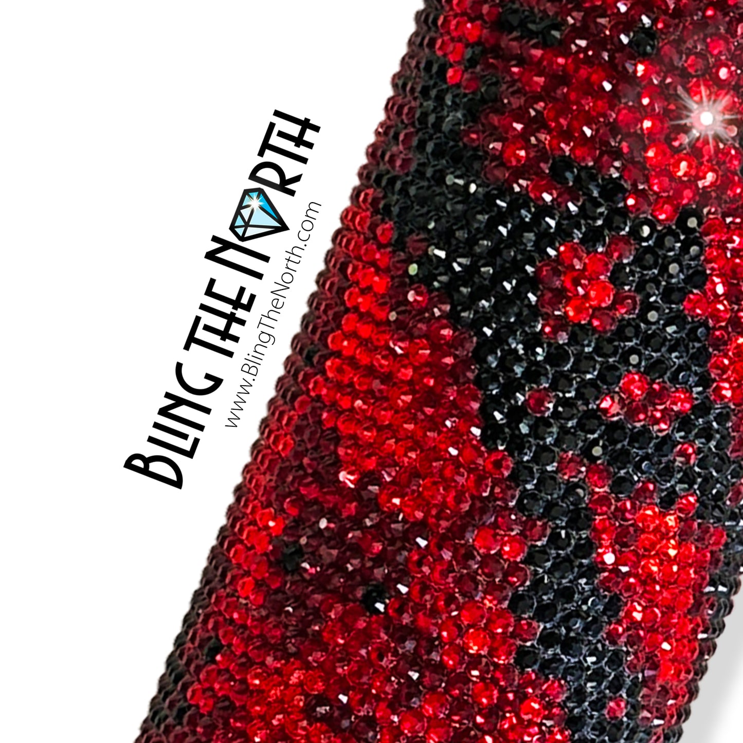 SCARLET STORM Rhinestone Pattern Template | SS16 4mm - 24oz Plump Straight Tumbler Design | PNG for Sublimation or Vinyl