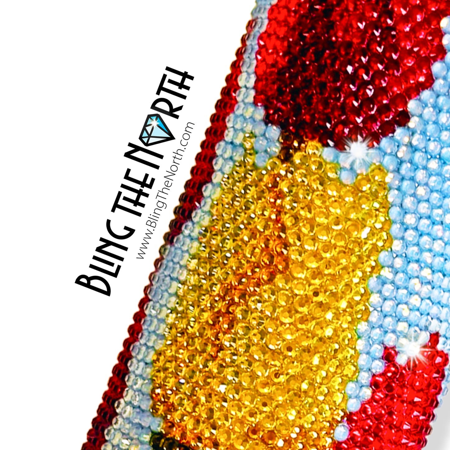 SIGNS OF SPRING Rhinestone Pattern Template | SS16 4mm - 20oz Skinny Straight Tumbler Design | PNG for Sublimation or Vinyl