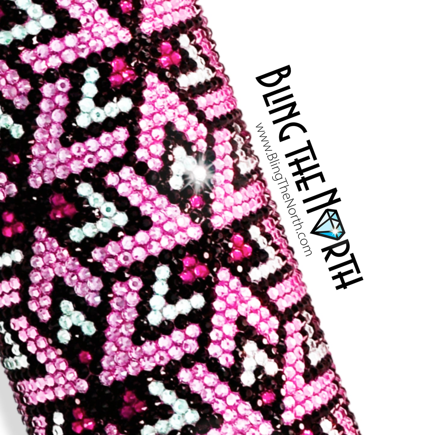 SIXTY DEGREES Rhinestone Pattern Template | SS16 4mm - 32oz Plump Tumbler Design | PNG for Sublimation or Vinyl